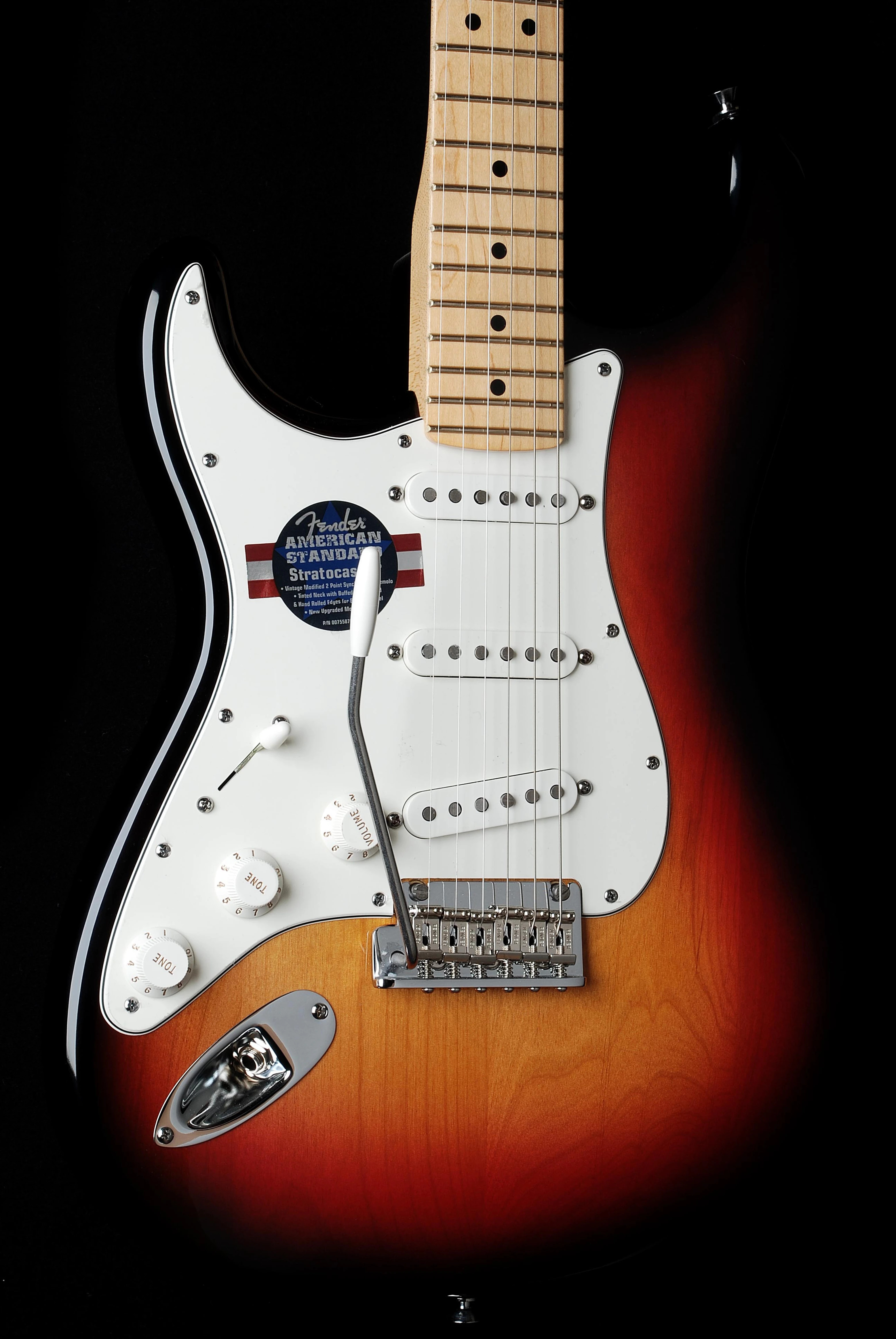 Fender American Standard Strat Left Handed Sunburst Maple