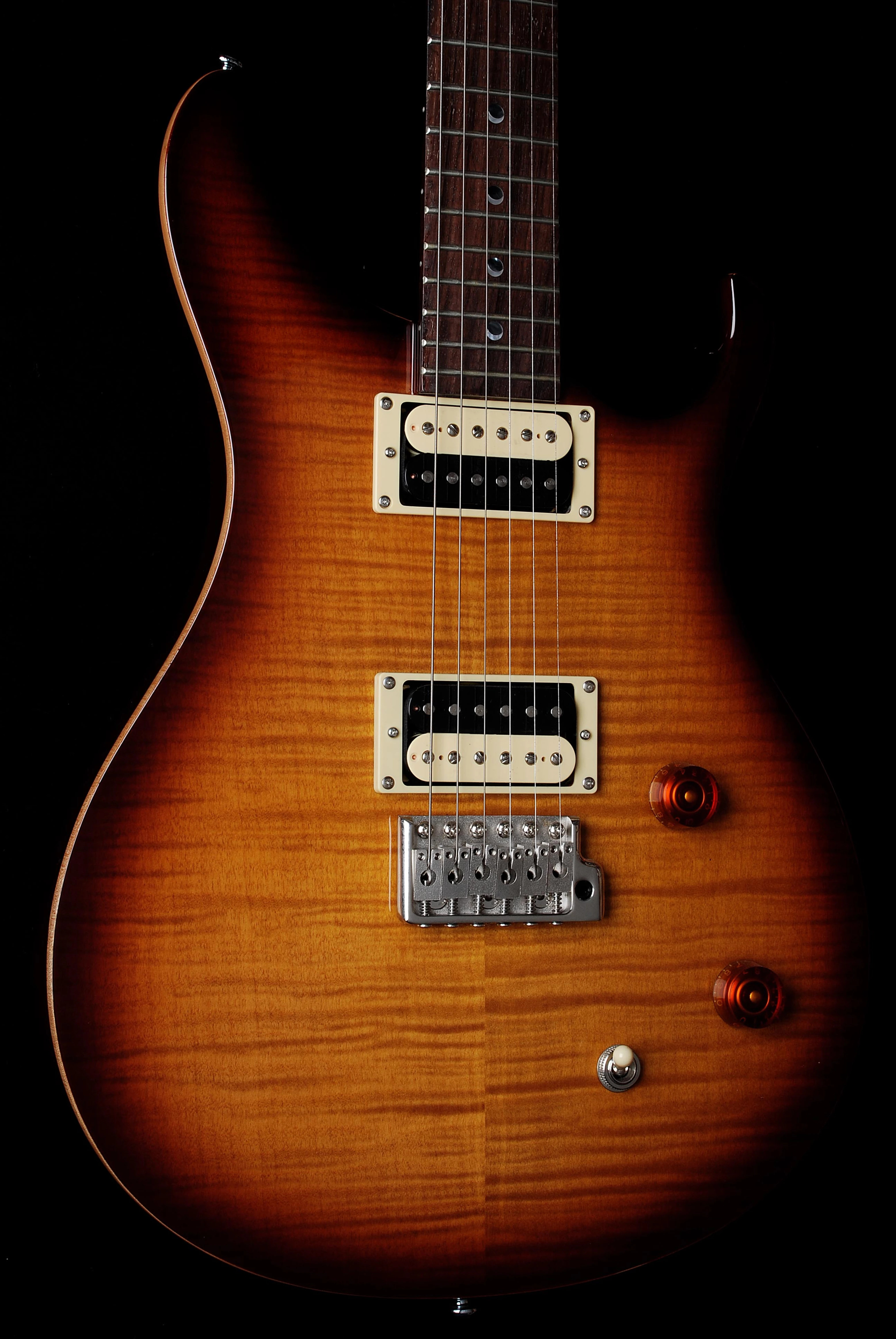 PRS SE Custom Tobacco Sunburst Trem