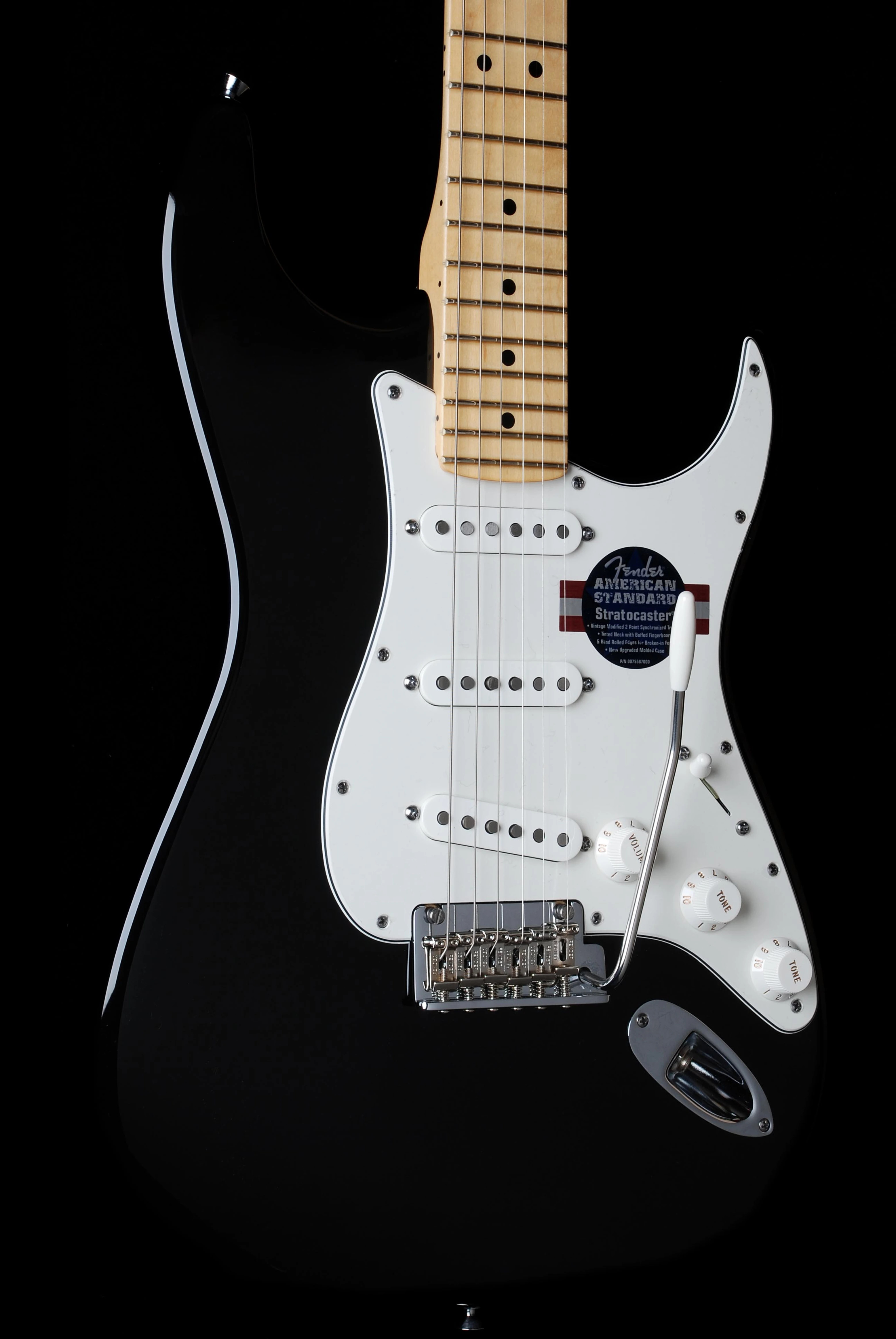 Fender American Standard Strat Maple Neck Black