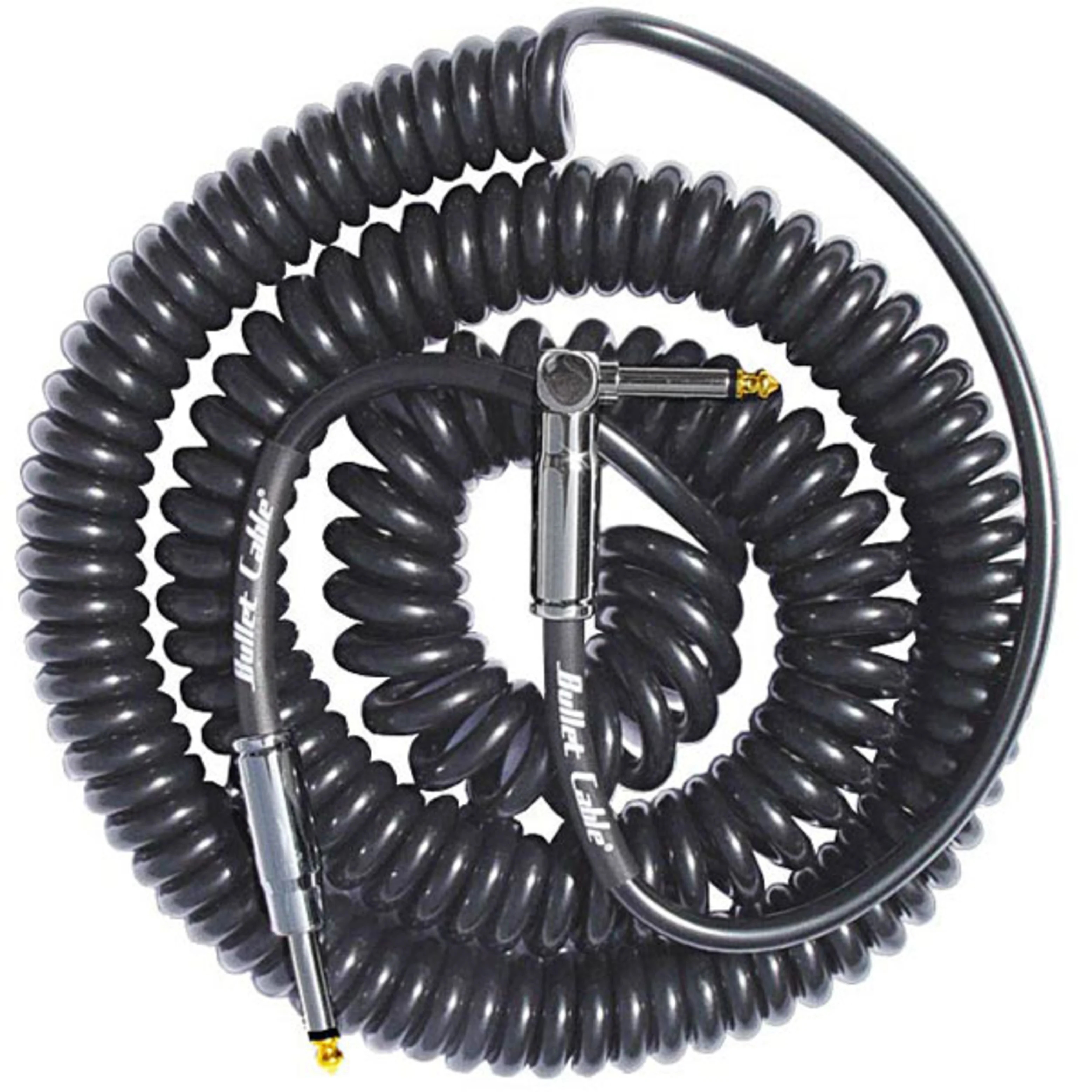 Bullet Cable 30ft Curly Cable BC-25CCSA Black