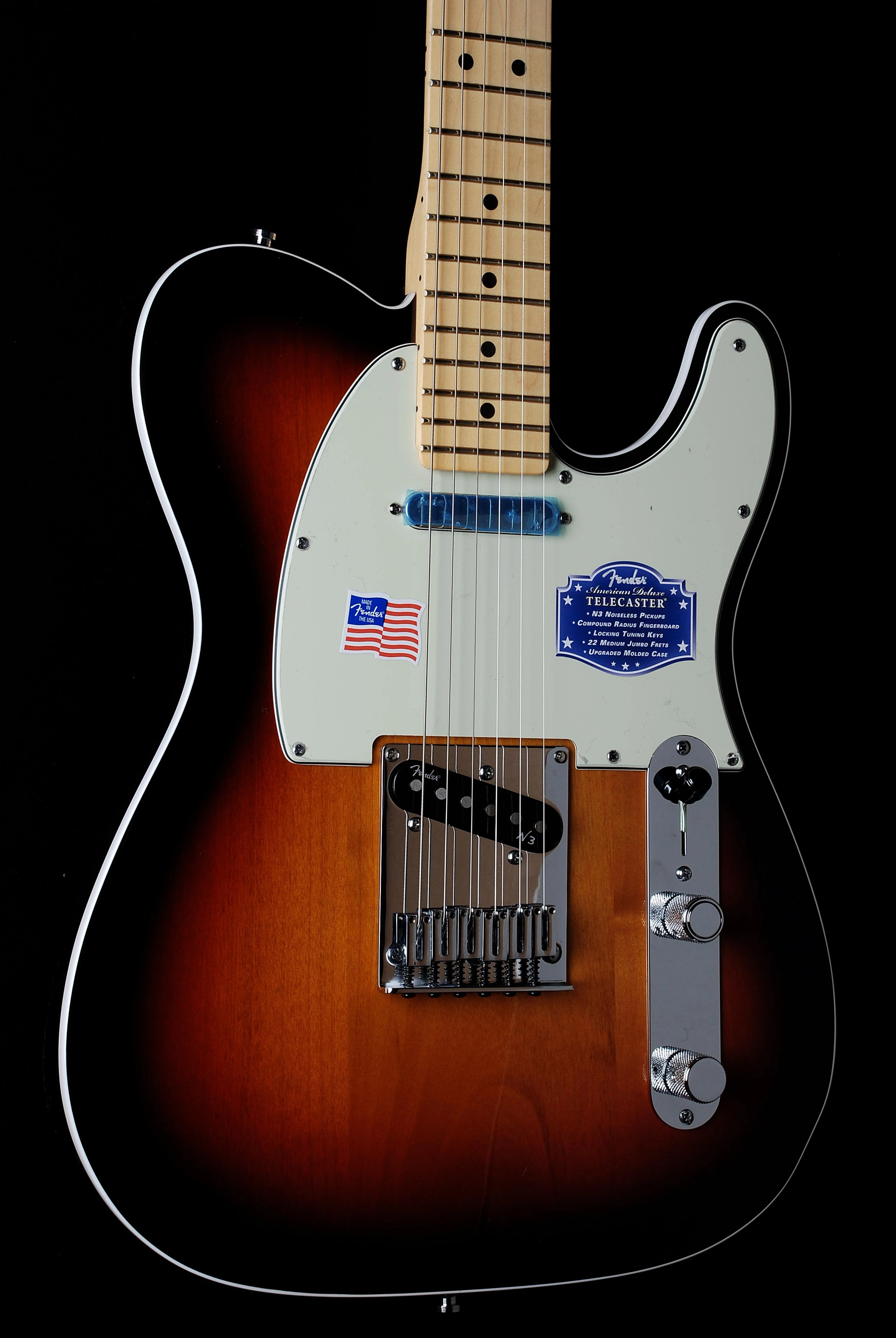 Fender American Deluxe Tele Maple neck Sunburst