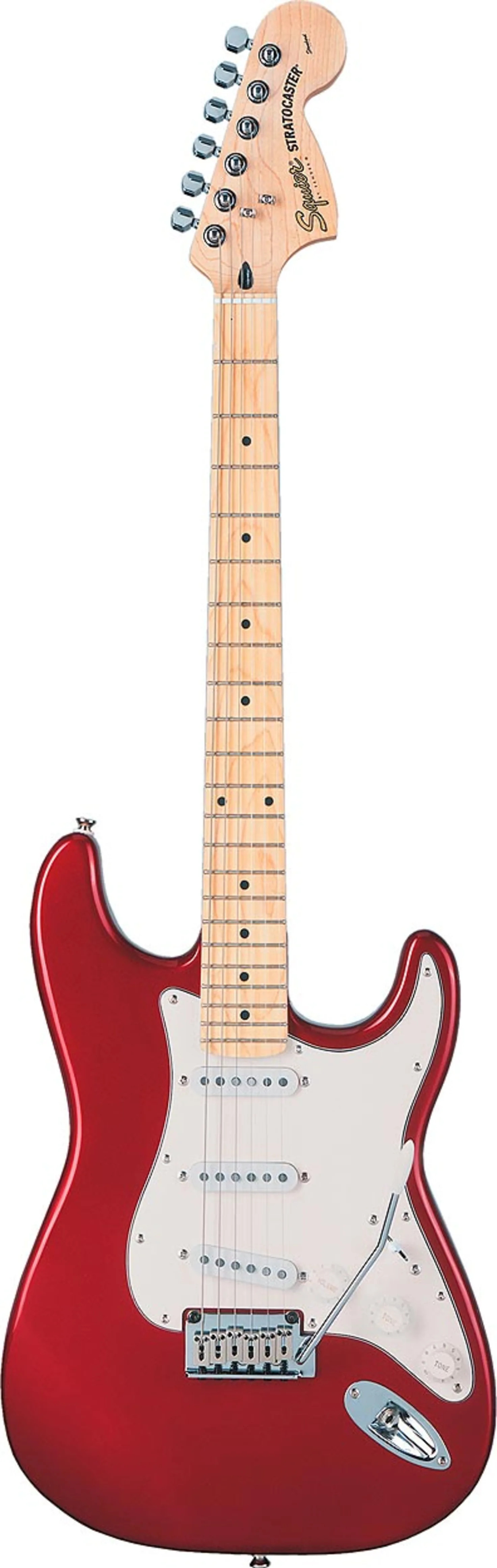 Squier Standard Strat Maple Neck Candy Apple Red