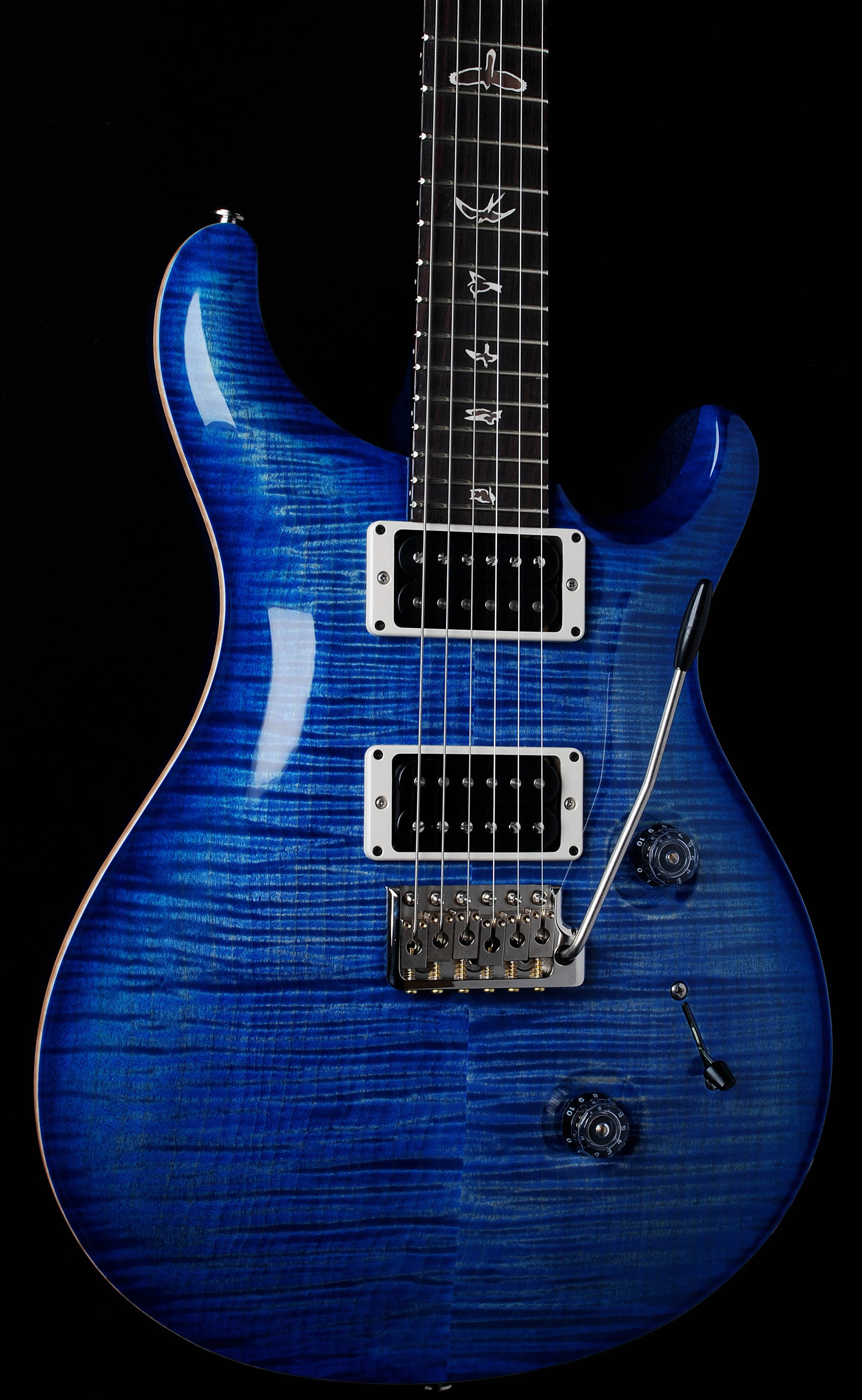 PRS Custom 24 2011 Spec Blue Burst 10 Top