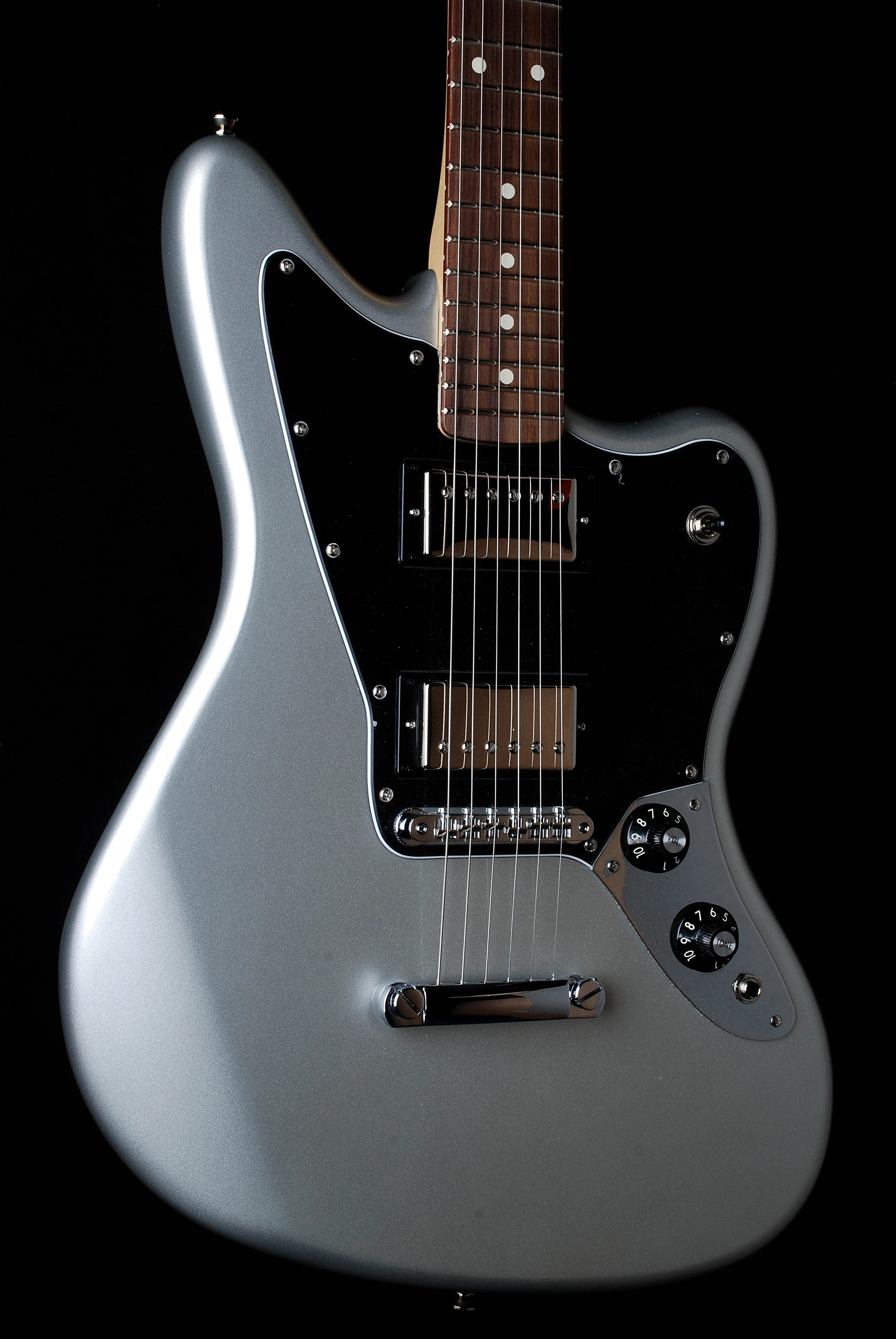 Fender Blacktop Jaguar HH RW Silver