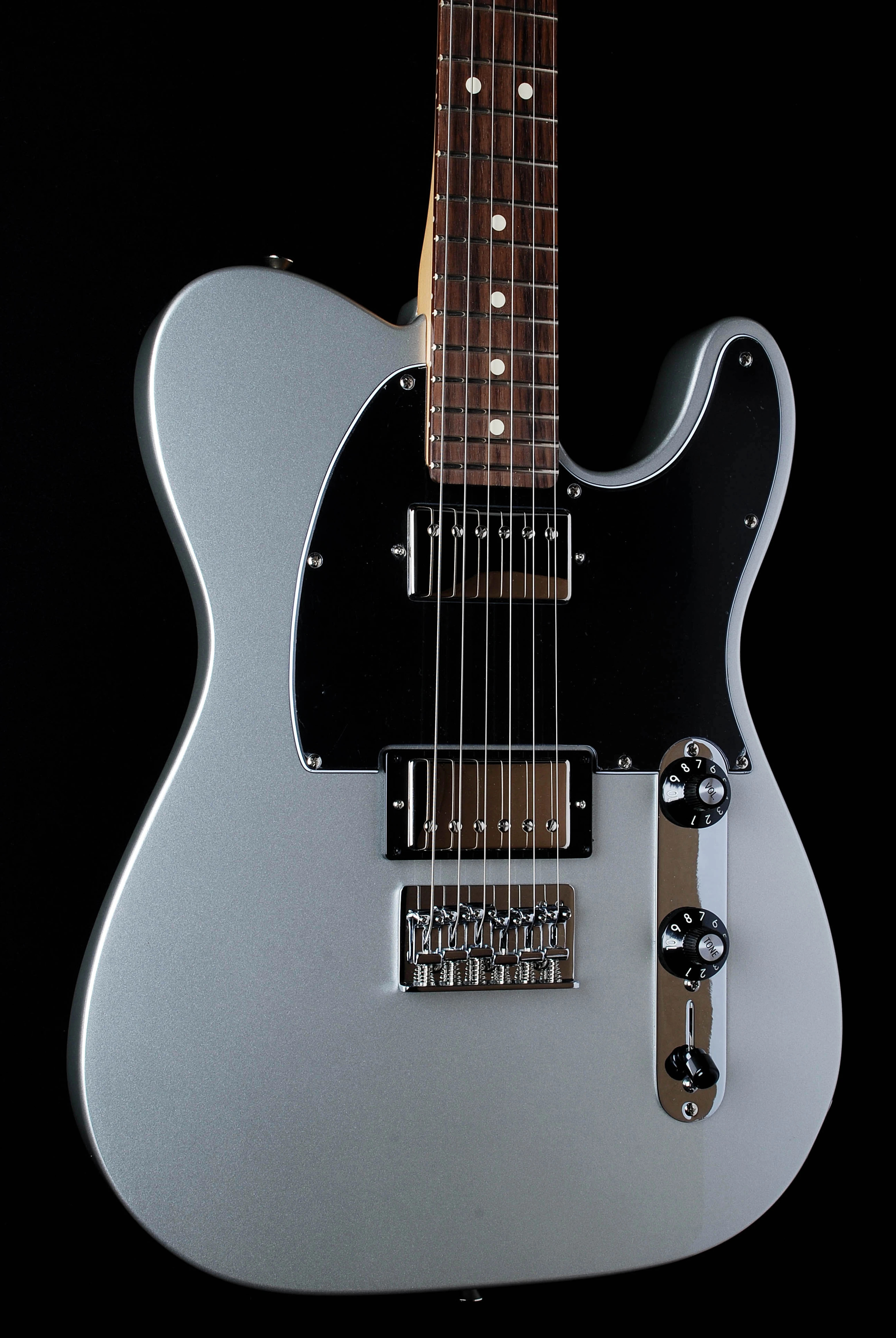 Fender Blacktop Tele HH RW Silver