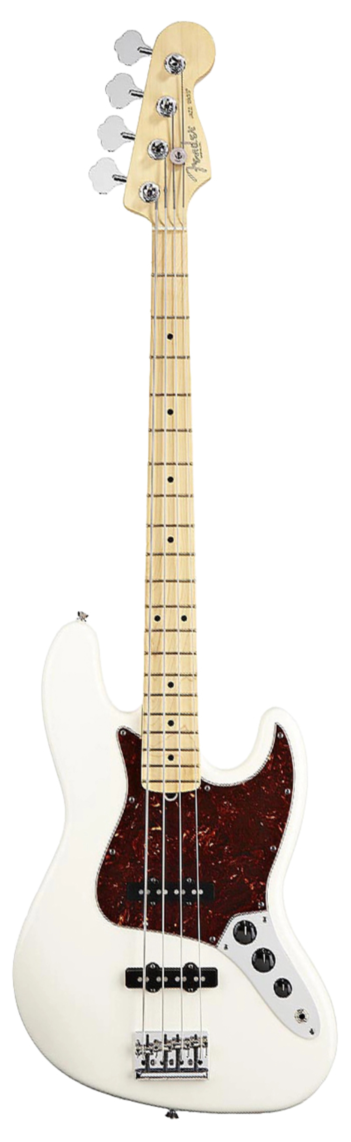 Fender American Standard Jazz Bass Olympic White Maple Neck