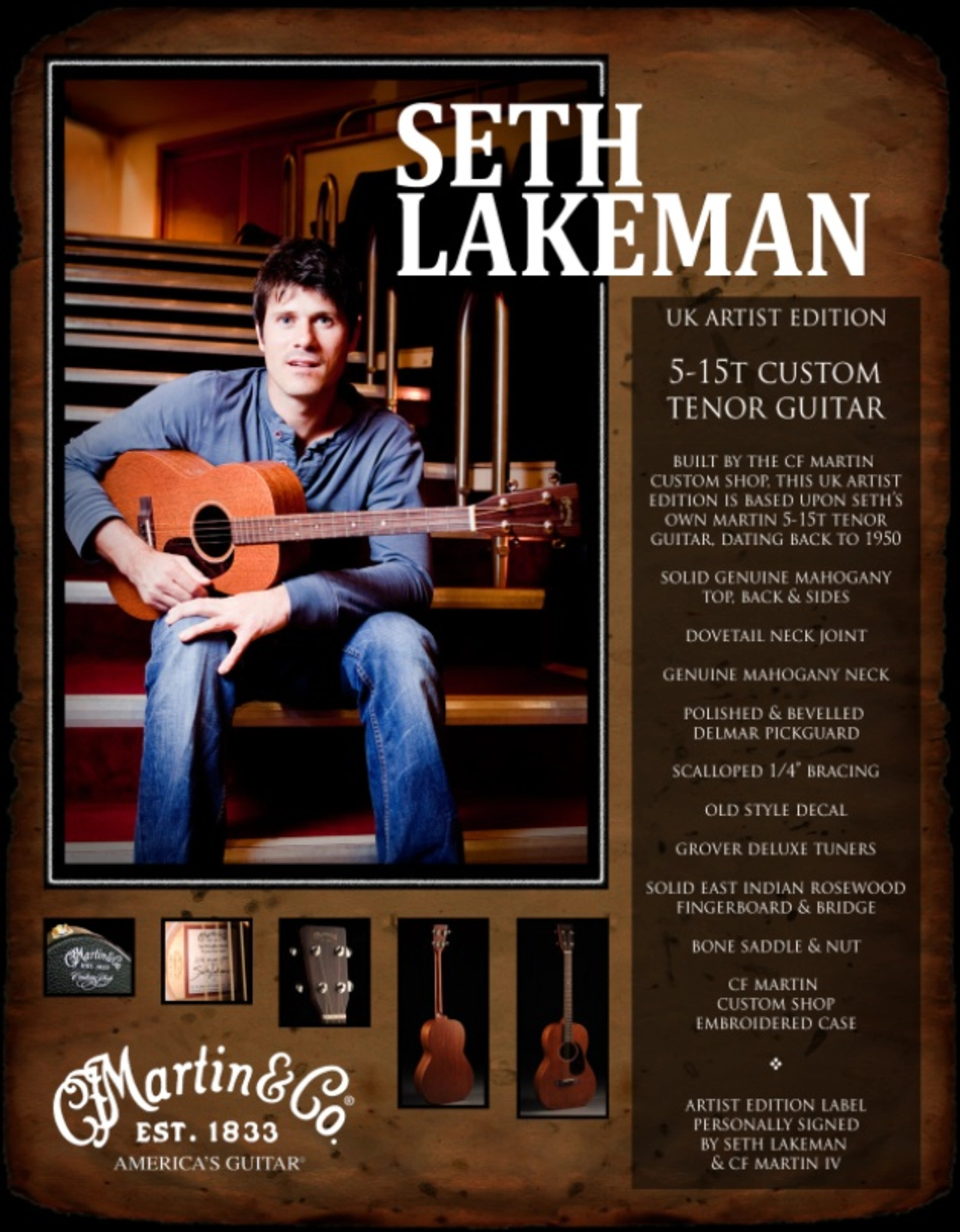 CF Martin 5-15T Seth Lakeman UK Artist Limited