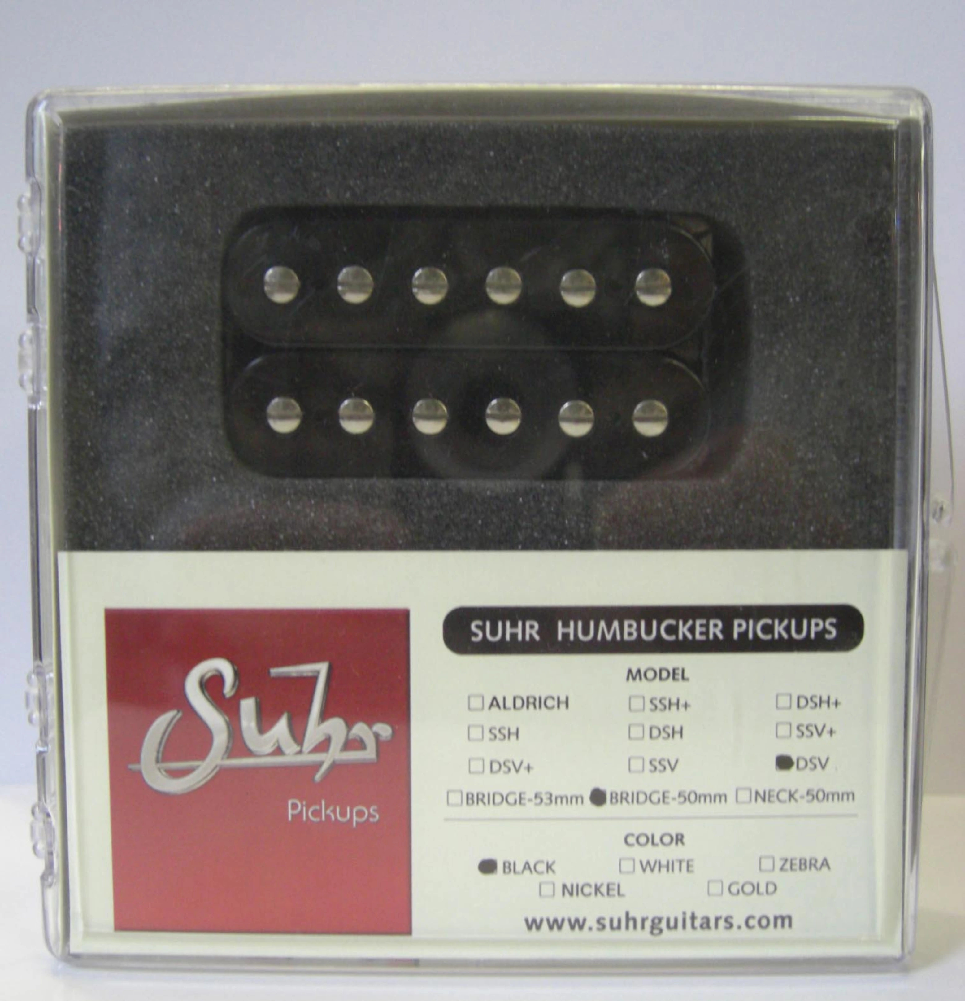 Suhr 'DSV' Bridge 50mm Black Humbucker