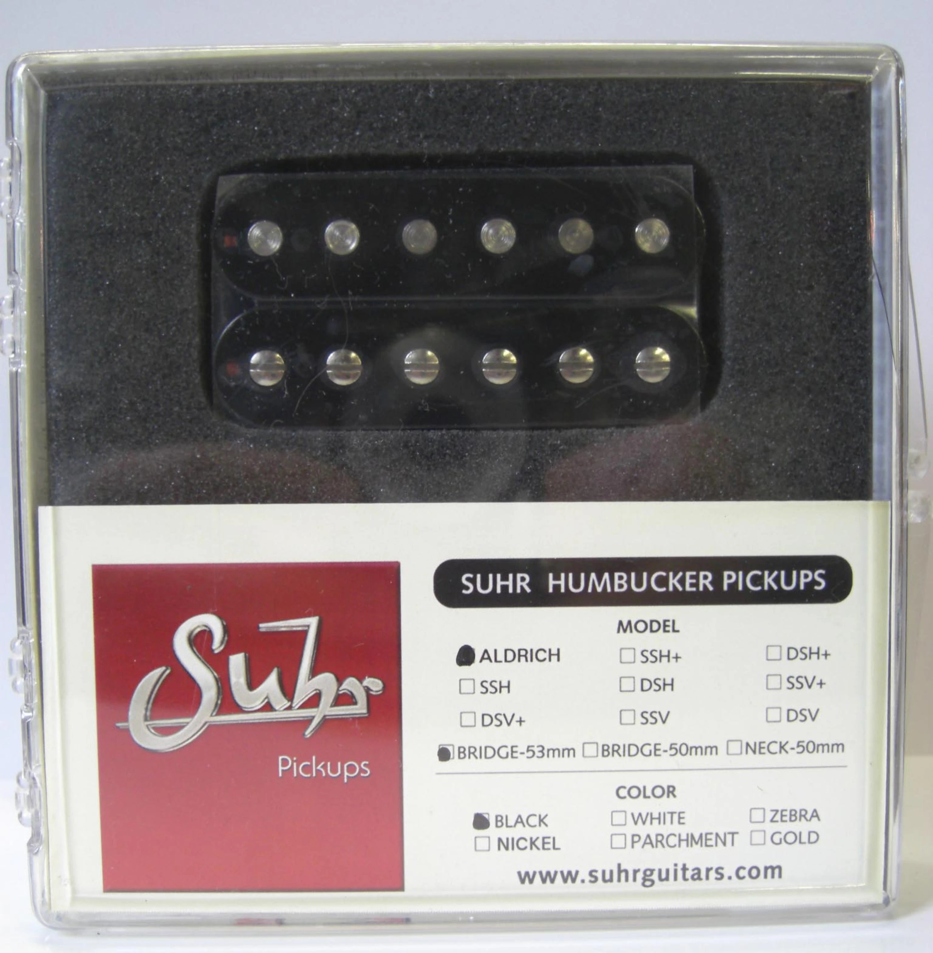 Suhr 'Aldrich' Black 53mm Bridge Humbucker