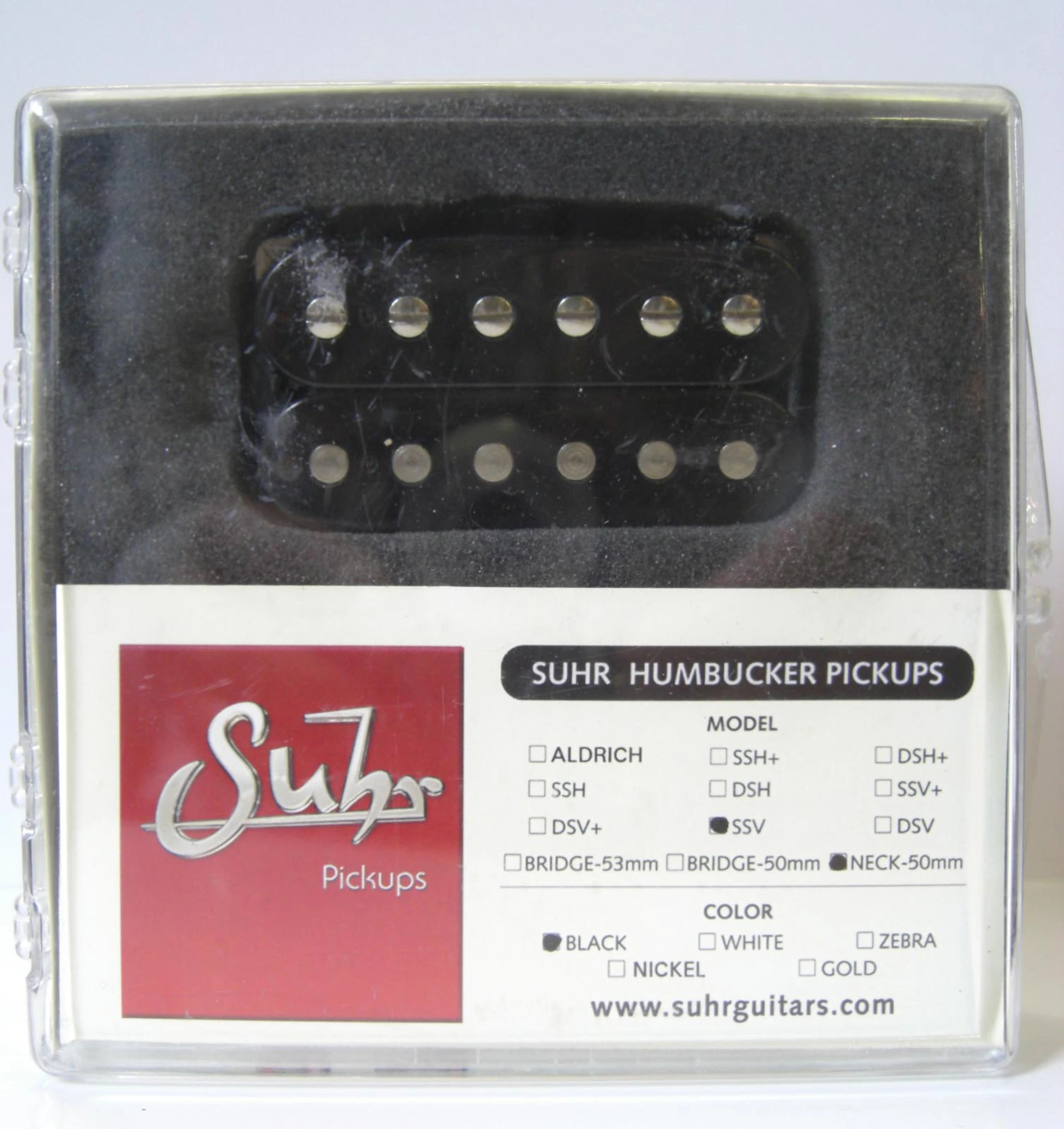 Suhr SSV Black Neck 50mm