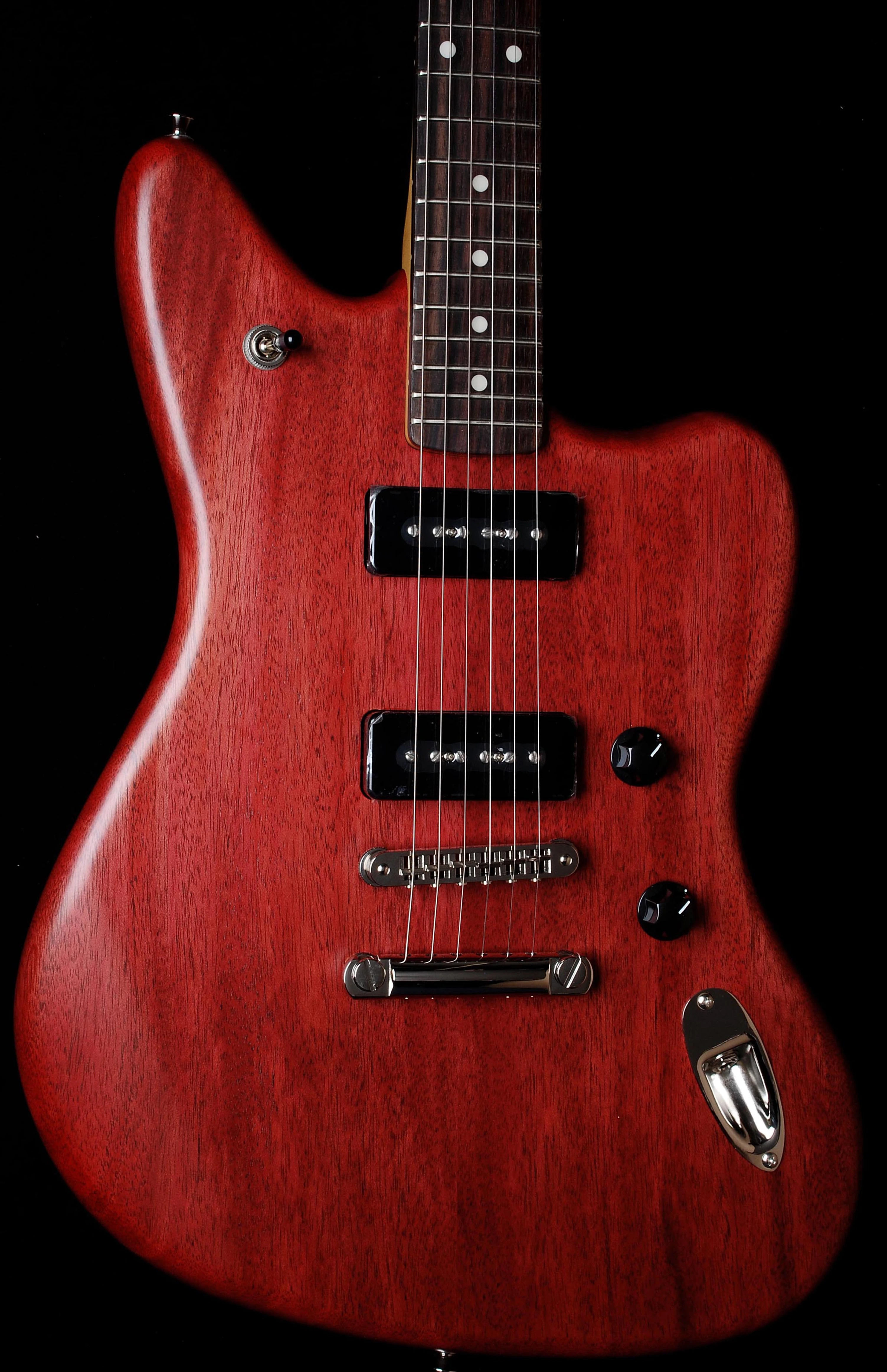 Fender Modern Player Jaguar Red Transparent