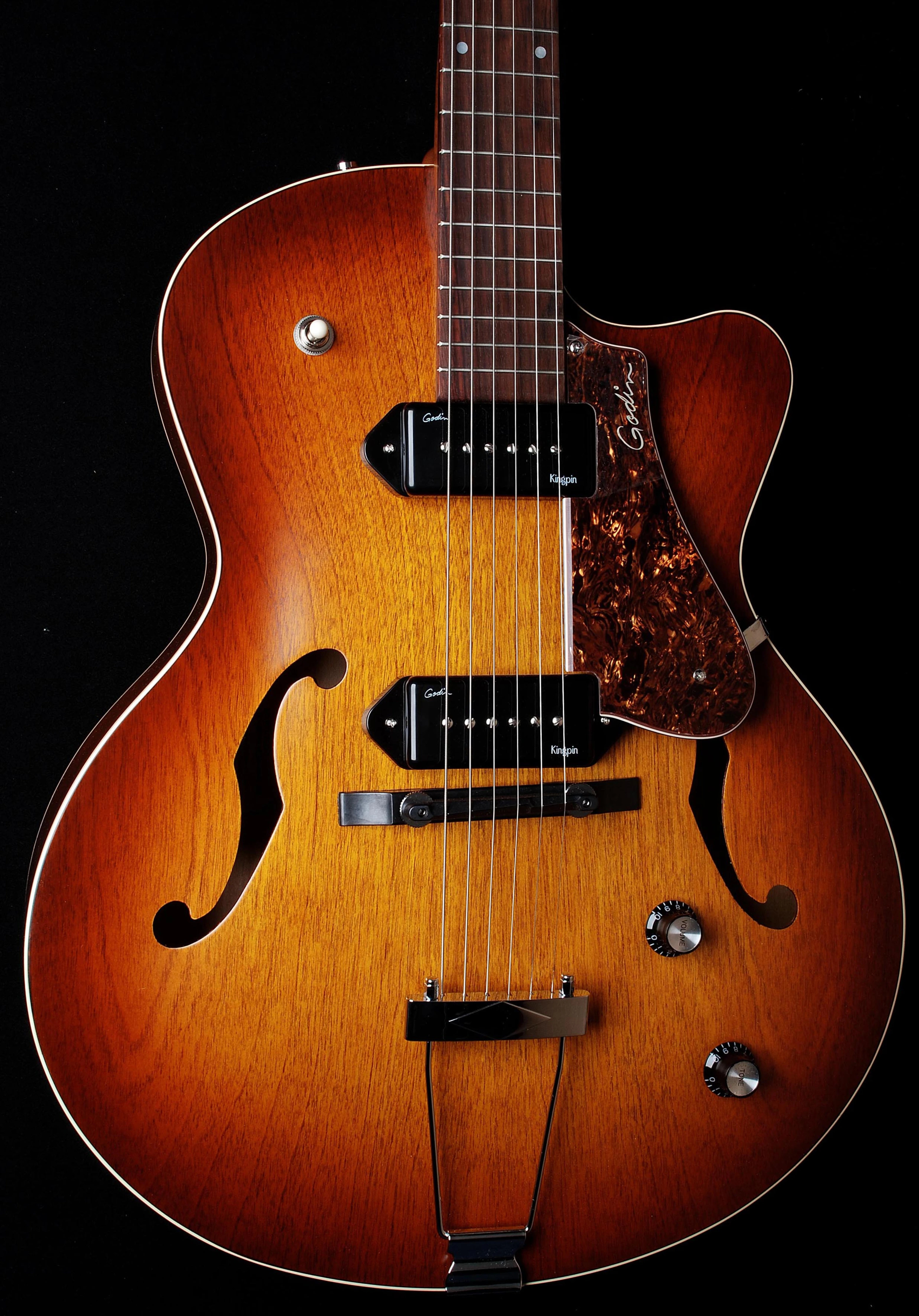 Godin 5th Avenue Kingpin CWII Cognacburst
