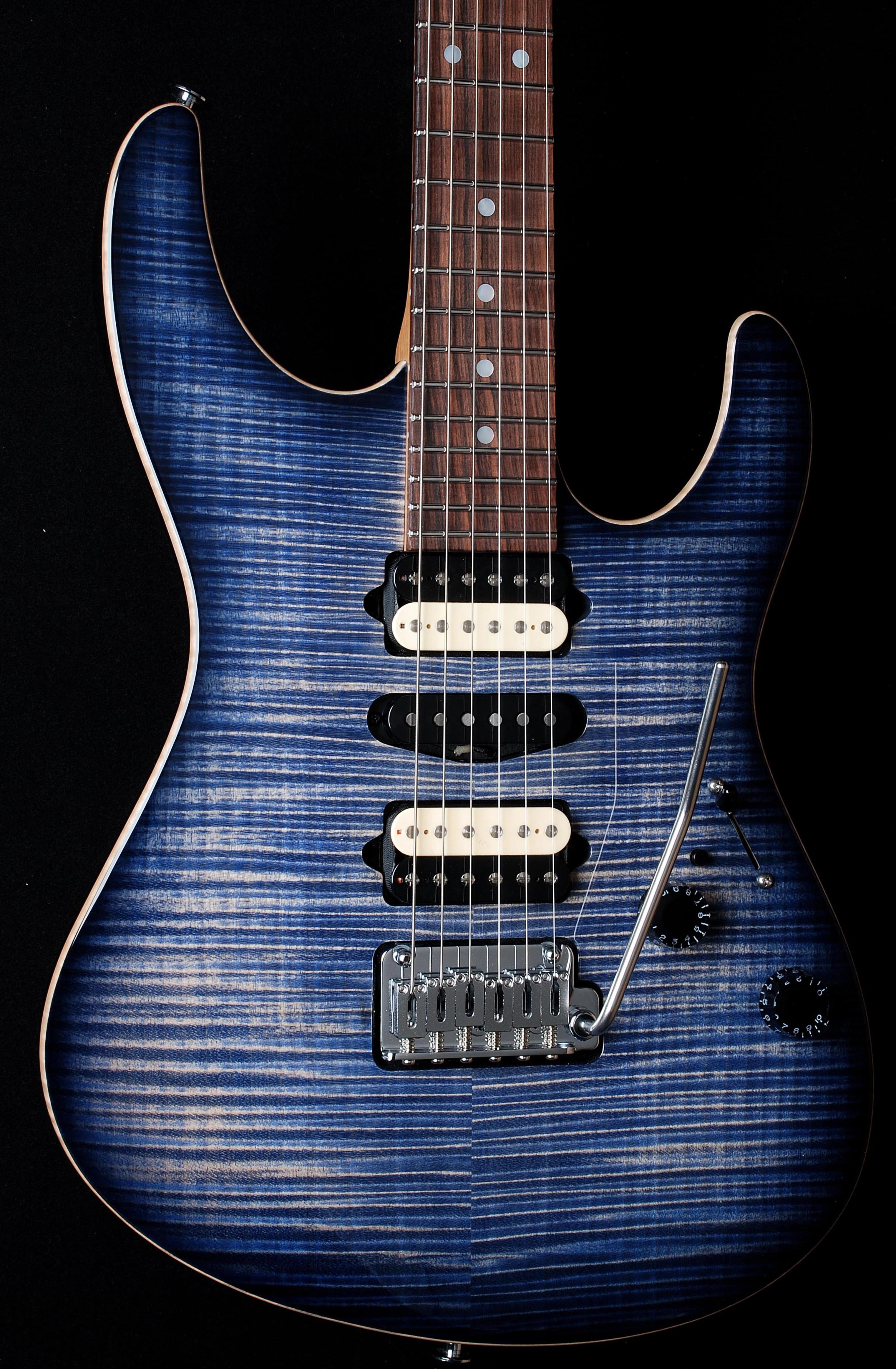 Suhr Guthrie Govan Modern Faded Trans Whale Blue Burst 