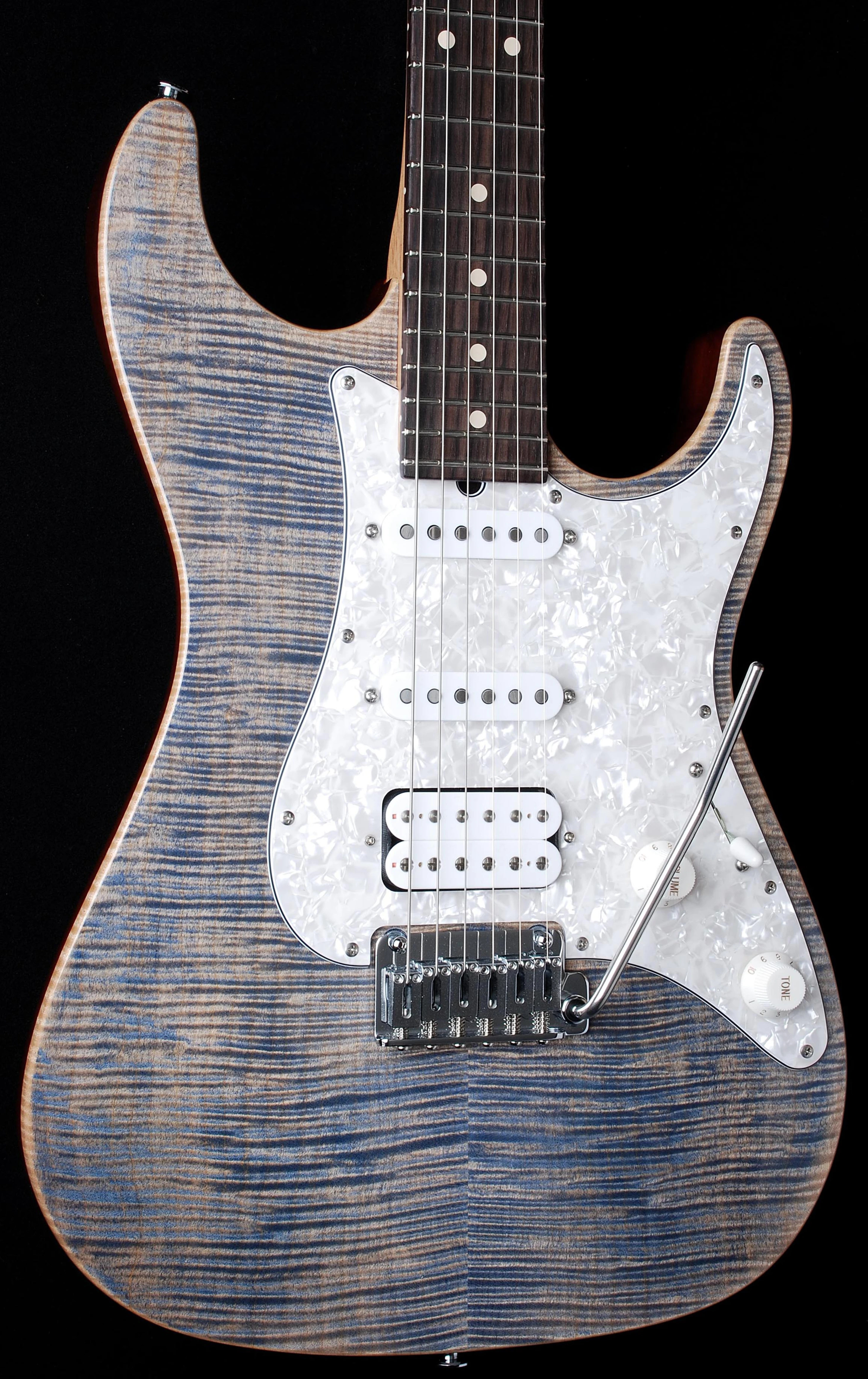 Suhr Pro Series Mahogany S3 Faded Trans Blue Denim Slate