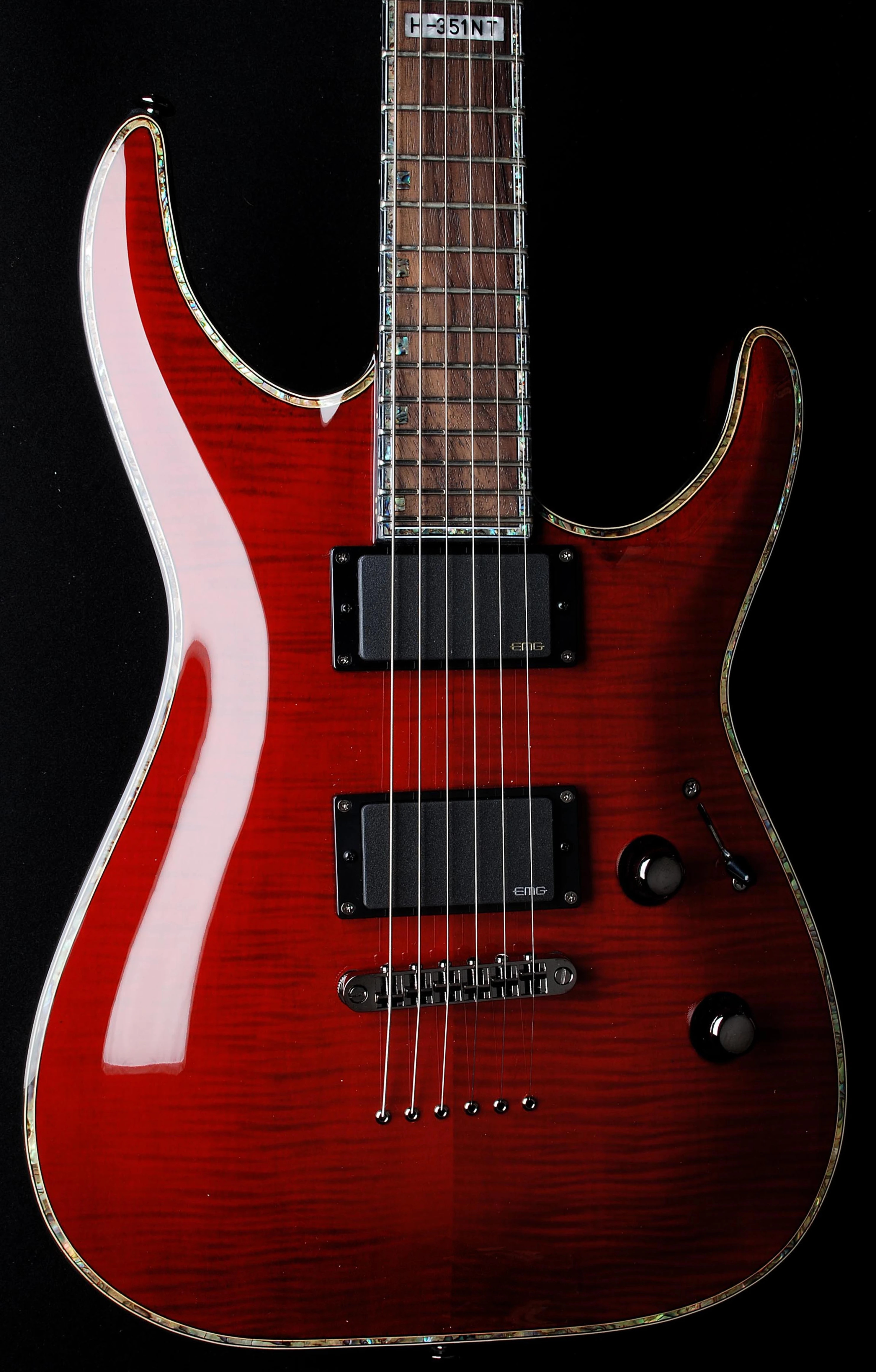 LTD H-351 Non Trem Flame Maple See Thru Black Cherry