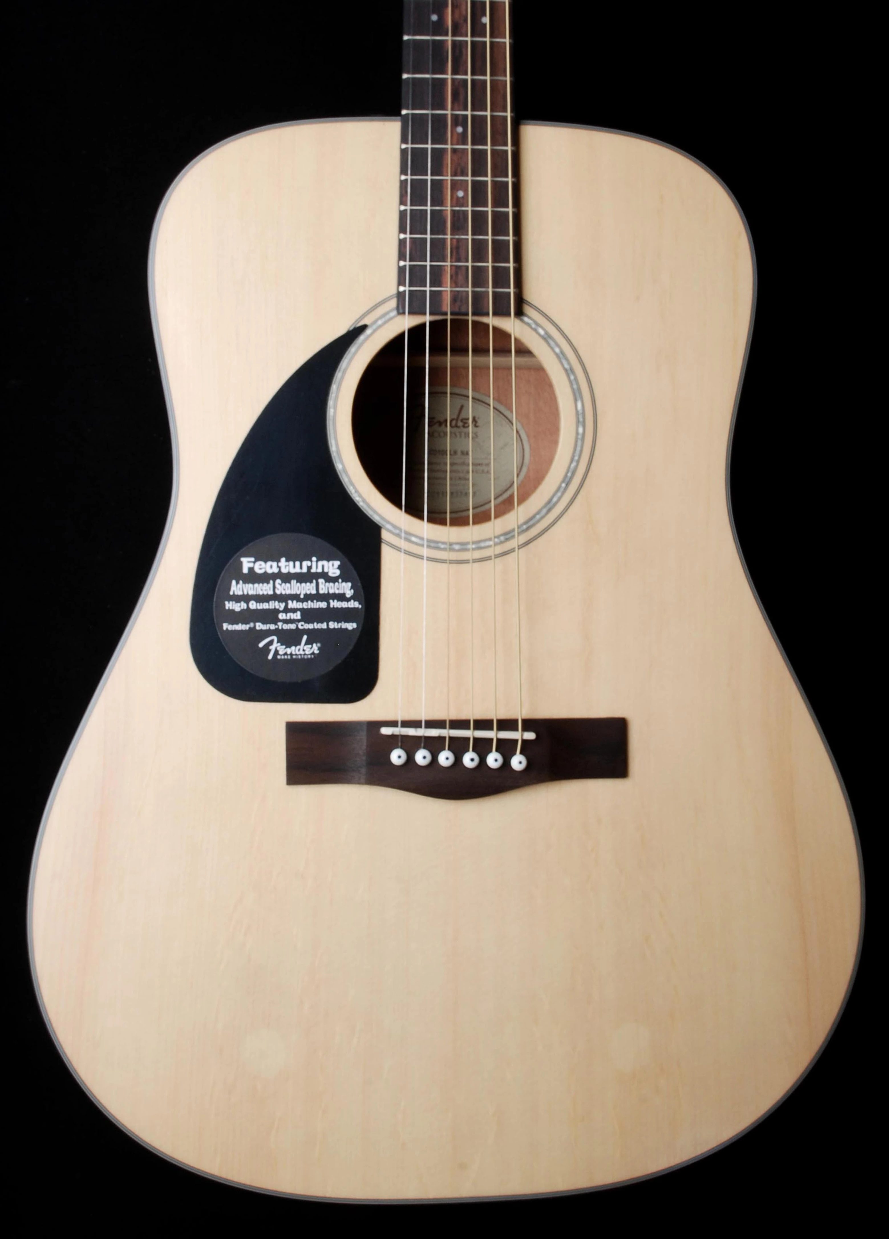 Fender CD-100 Left Handed Acoustic Natural