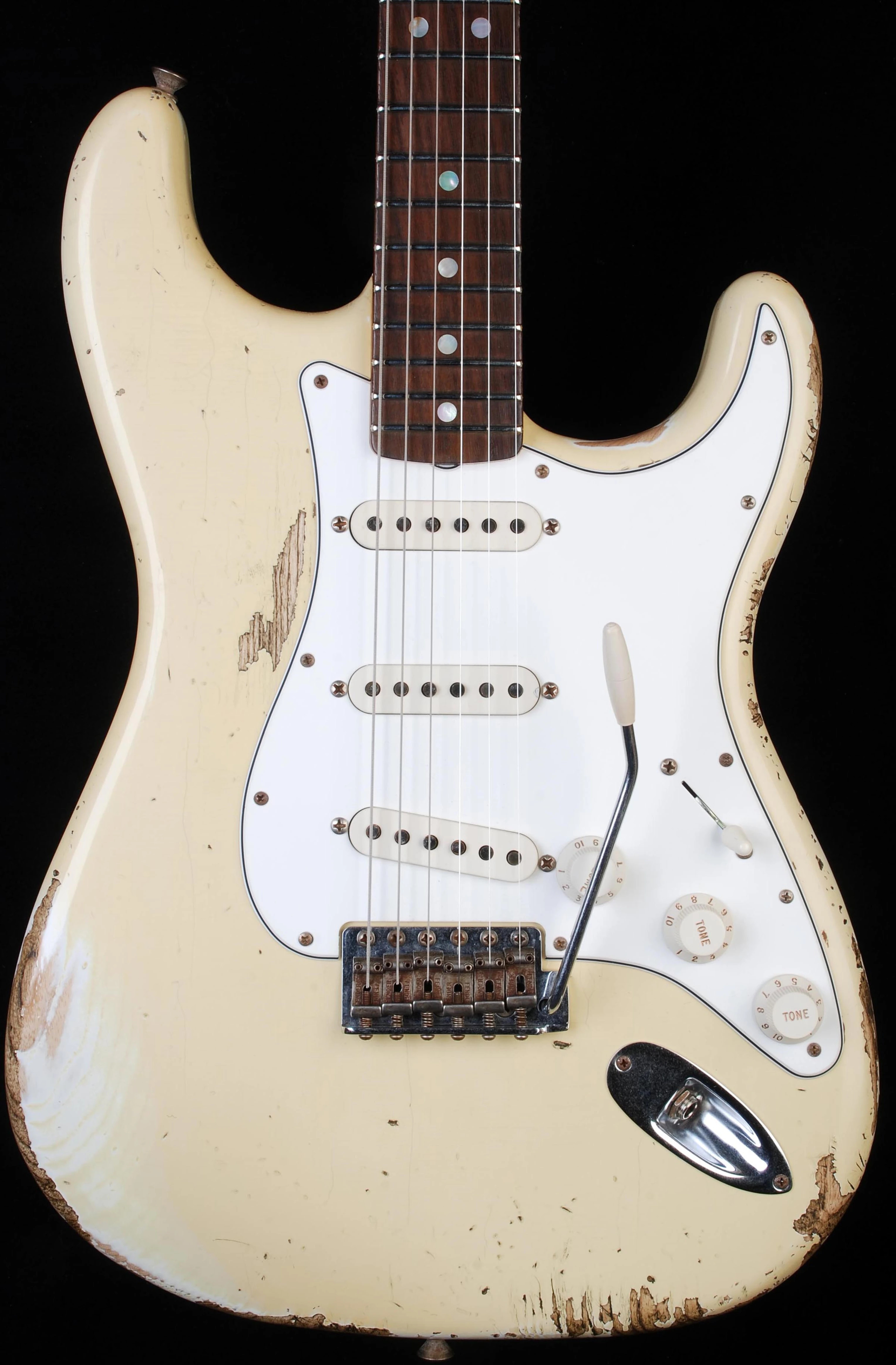 Fender Custom Shop 68 Strat Heavy Relic Aged Vintage White