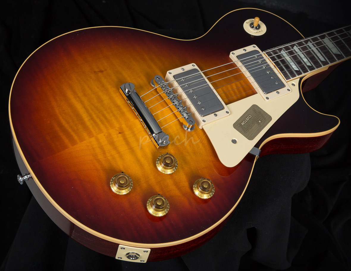 Gibson True Historic '58 Les Paul Darkburst - Peach Guitars