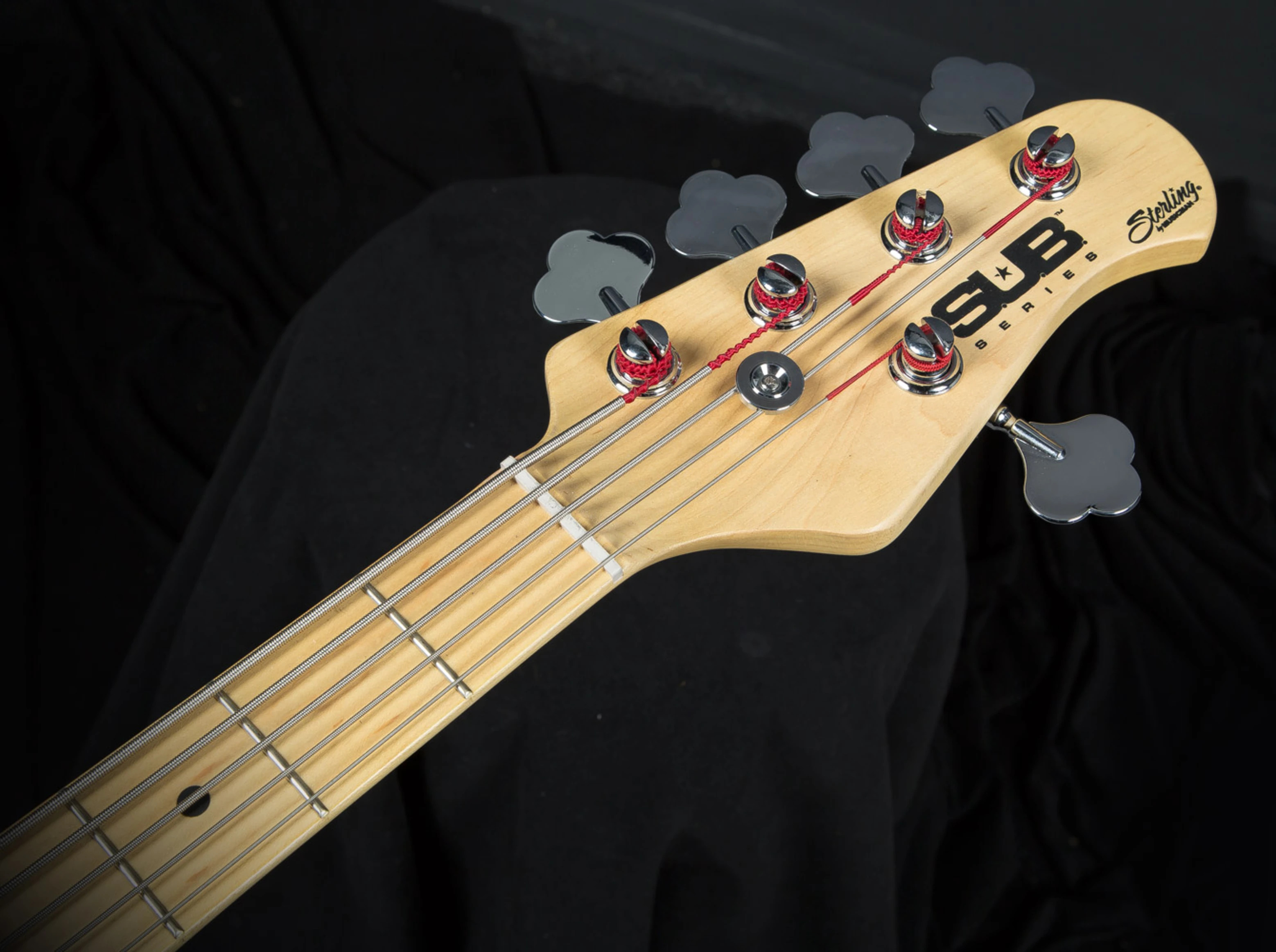 Music Man Sterling Ray 5 String Bass Peach Guitars