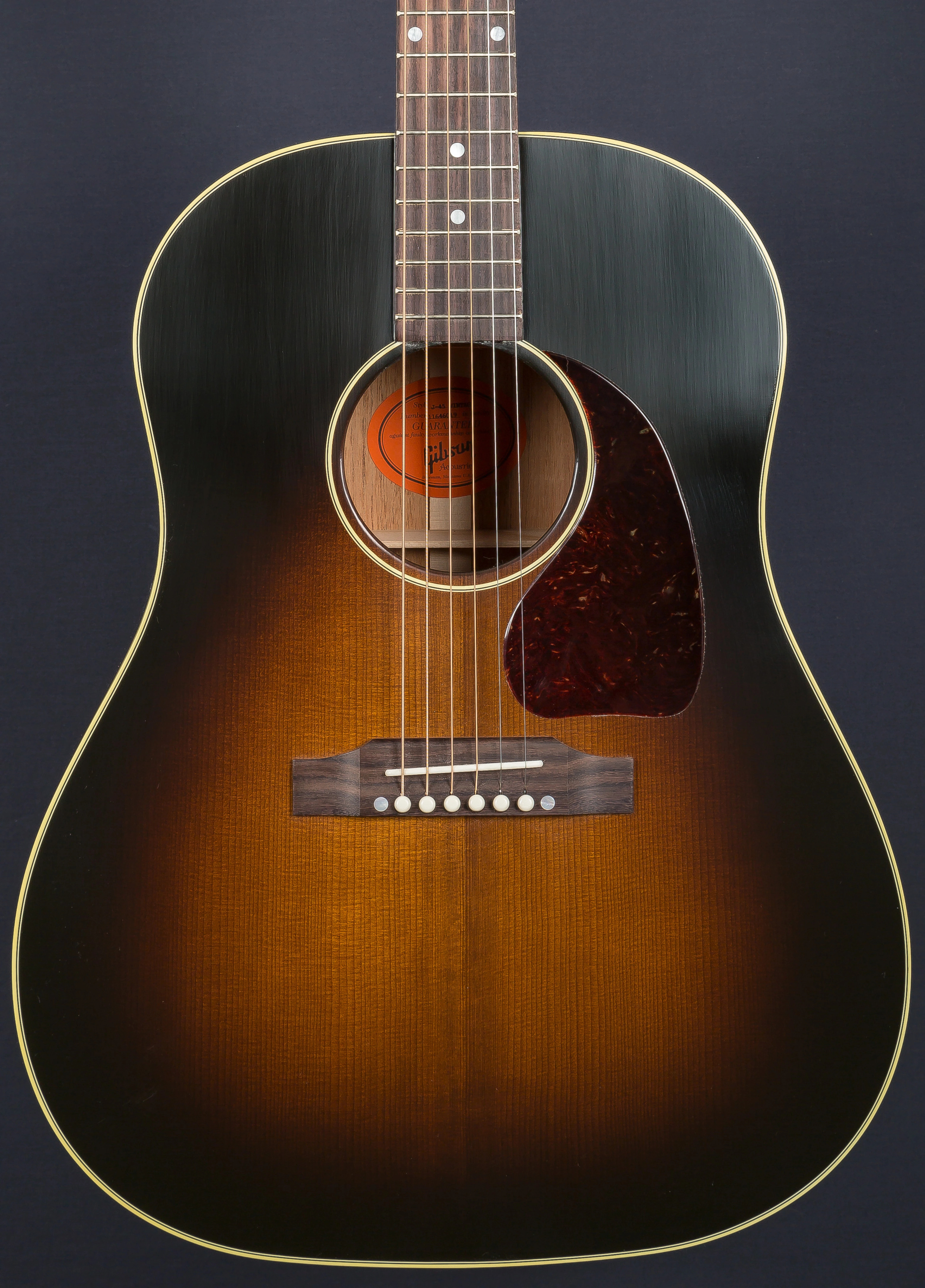 Gibson 2016 J45 Vintage SB Acoustic Peach Guitars