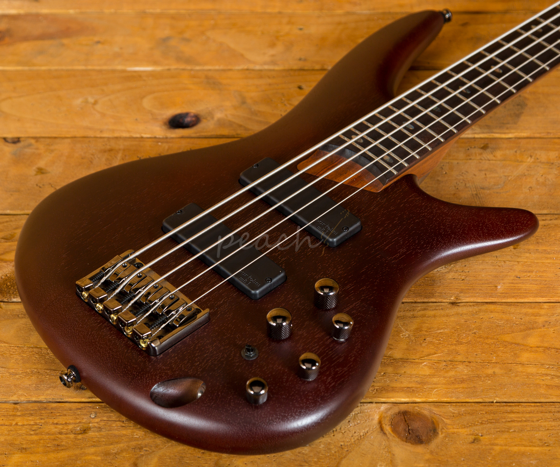 Ibanez Sr505 Bm Bass Brown Mahogany 5 String Bass Peach Guitars