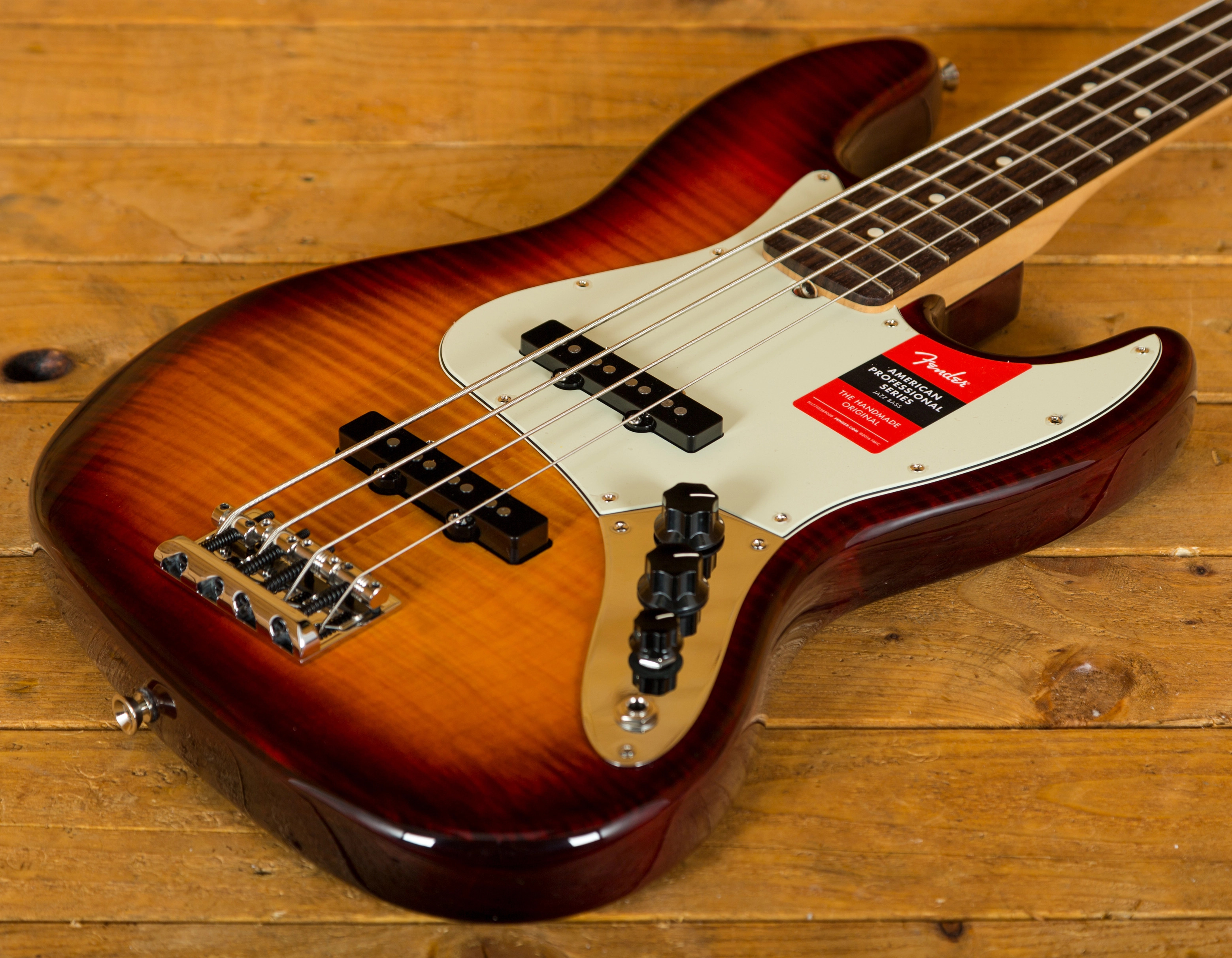 Fender 2017 Ltd American Pro Jazz Bass FMT Aged Cherry Burst Peach