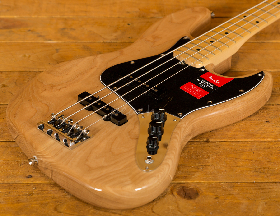 Fender American Pro Jazz Bass Natural Peach Guitars 1091