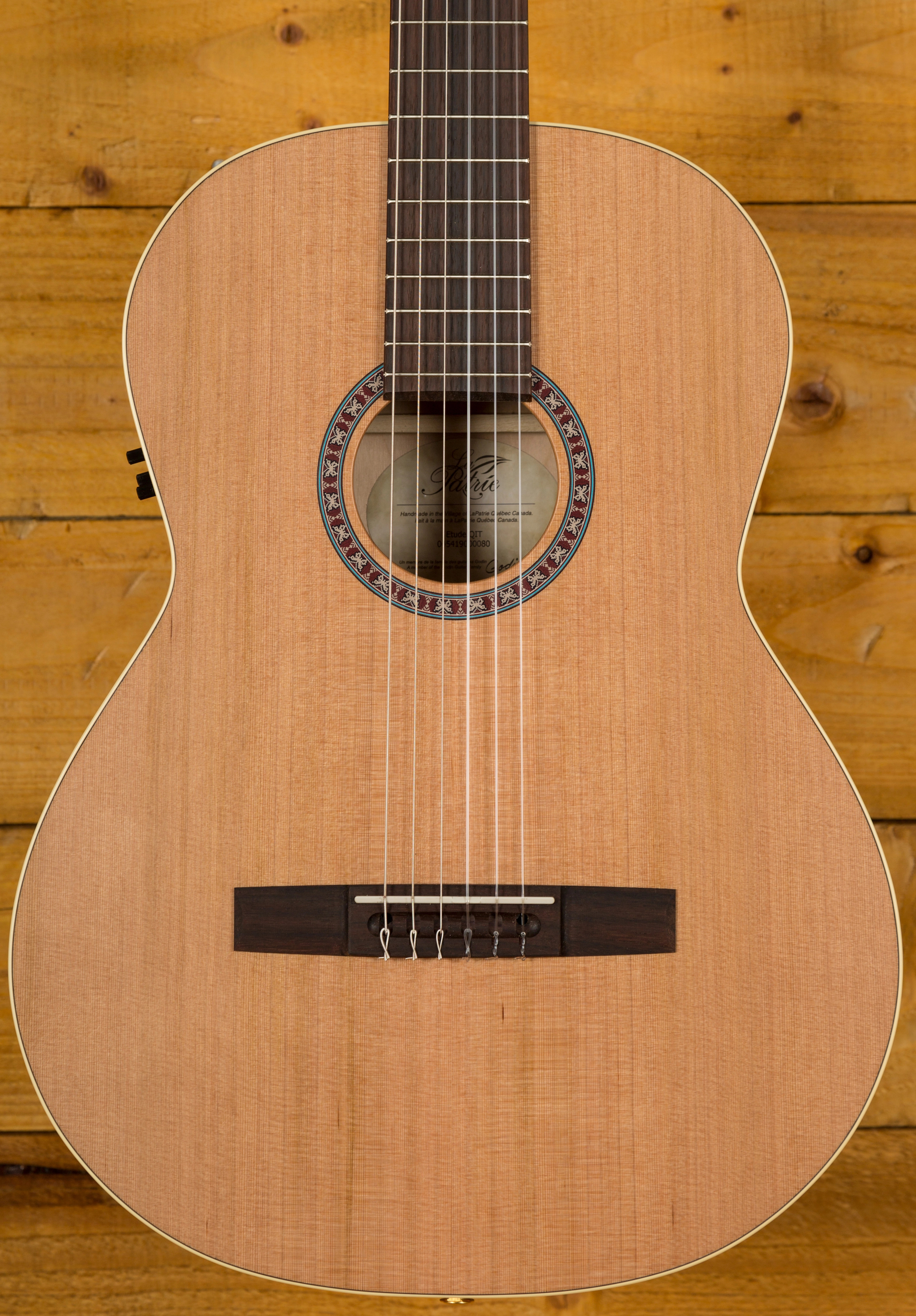 La Patrie Etude Q1 Electro Classical Peach Guitars
