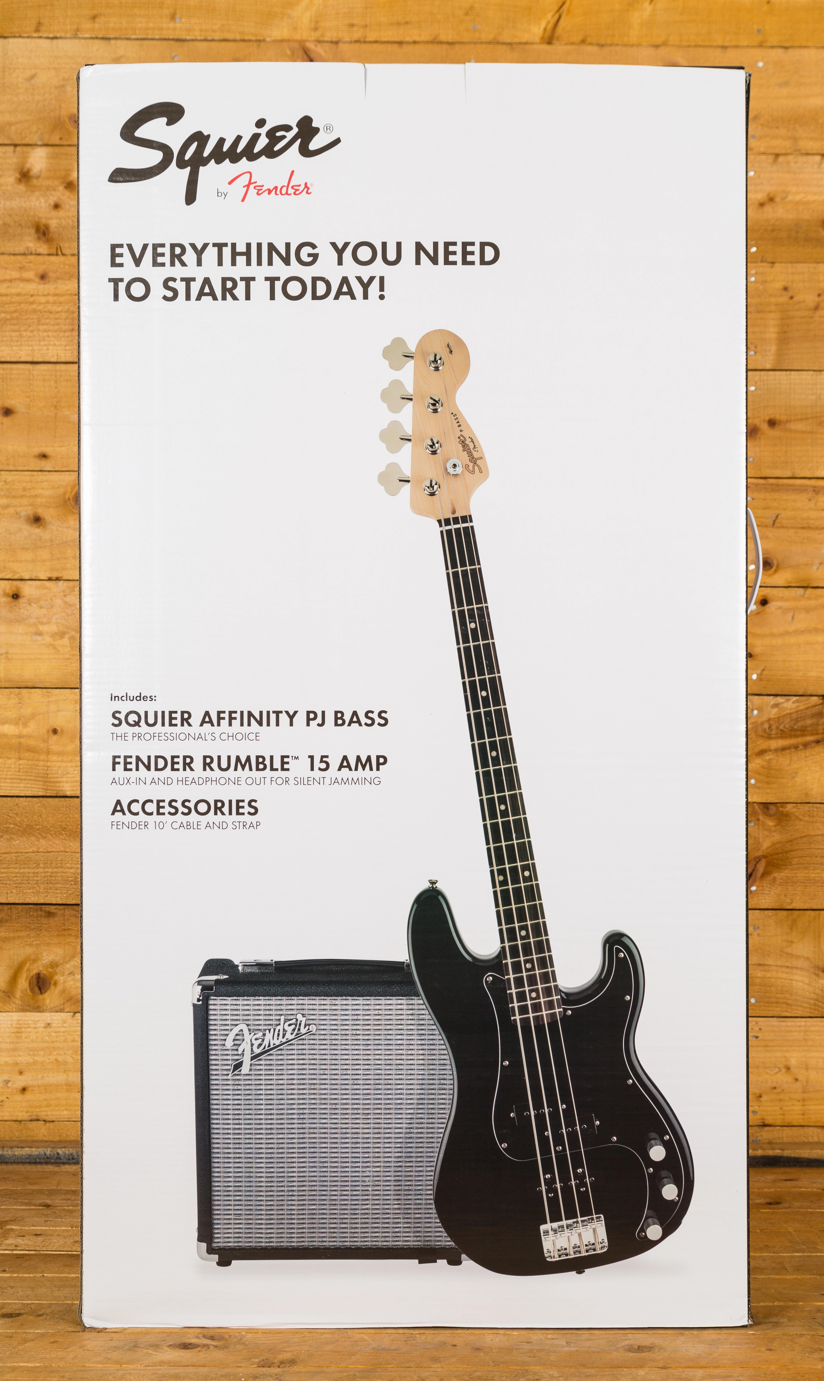 Squier Affinity Series Precision Bass PJ Pack Peach Guitars