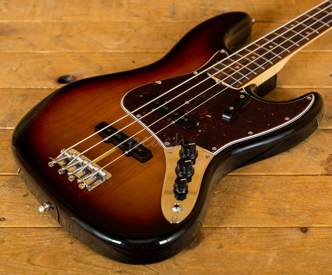 Fender American Original '60s Jazz Bass - 3-Colour Sunburst - Peach Guitars