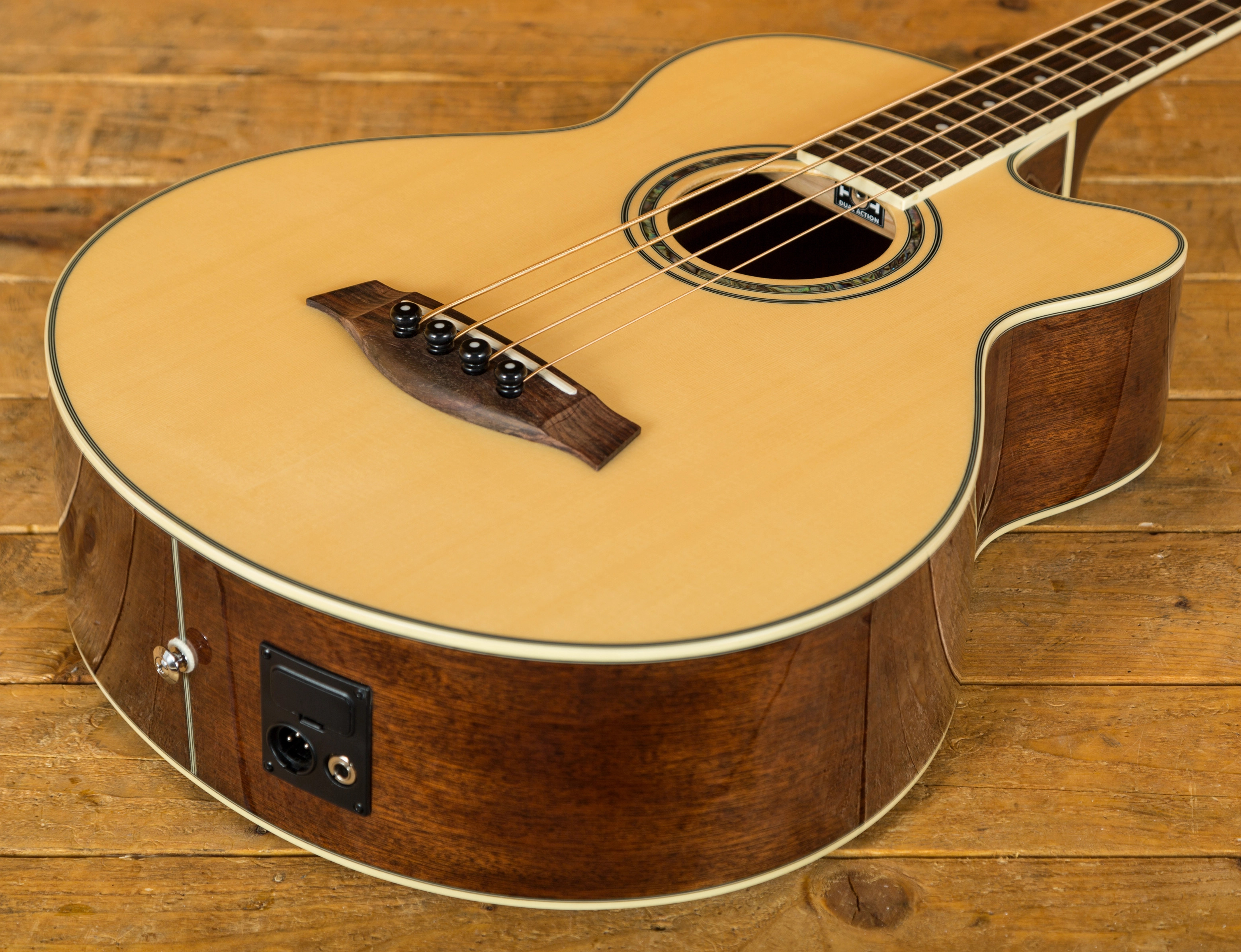 Ibanez Acoustic Bass Used with Hard Case Peach Guitars