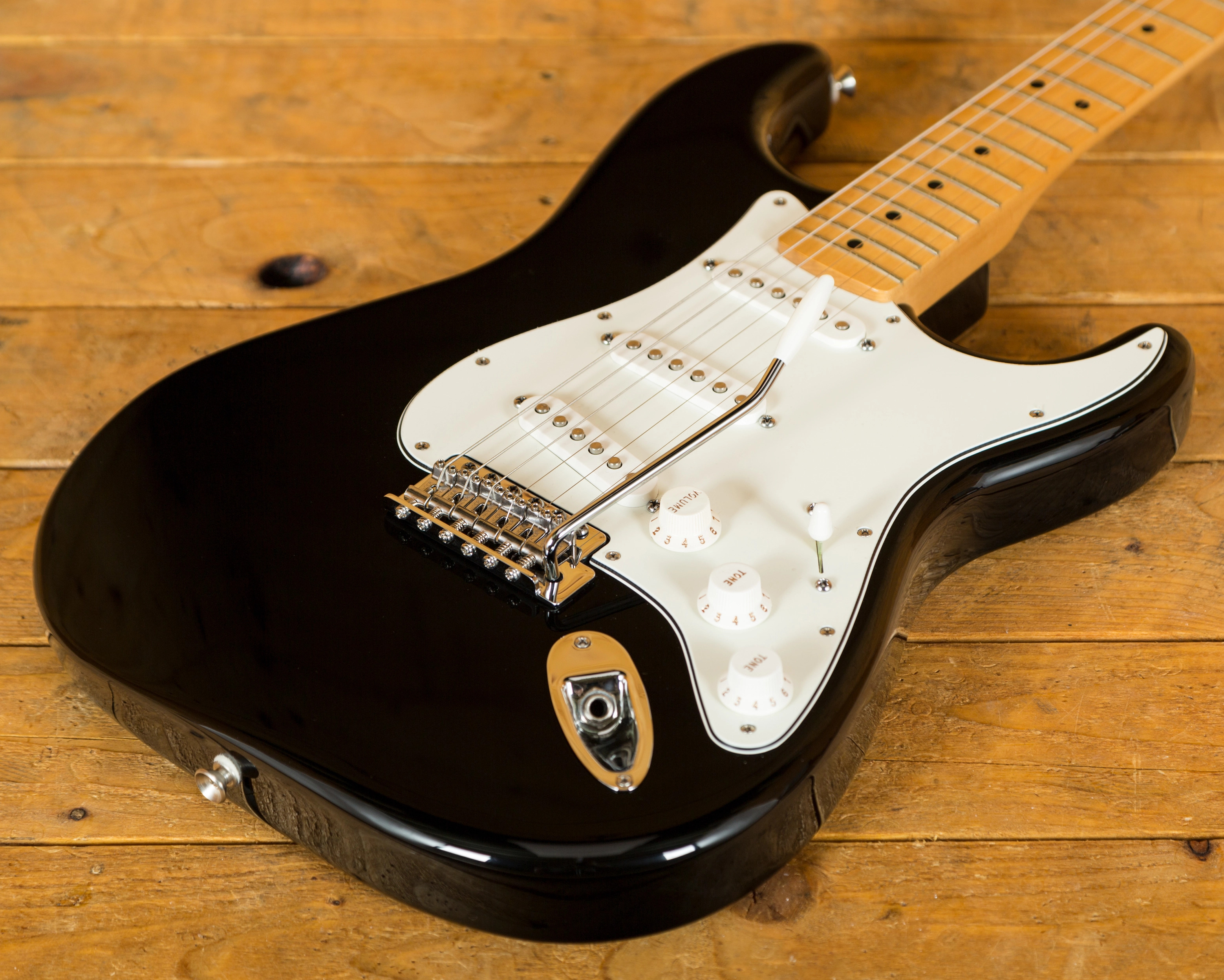 Fender Mex Standard Strat Black Maple *Cosmetic Damage* Peach Guitars