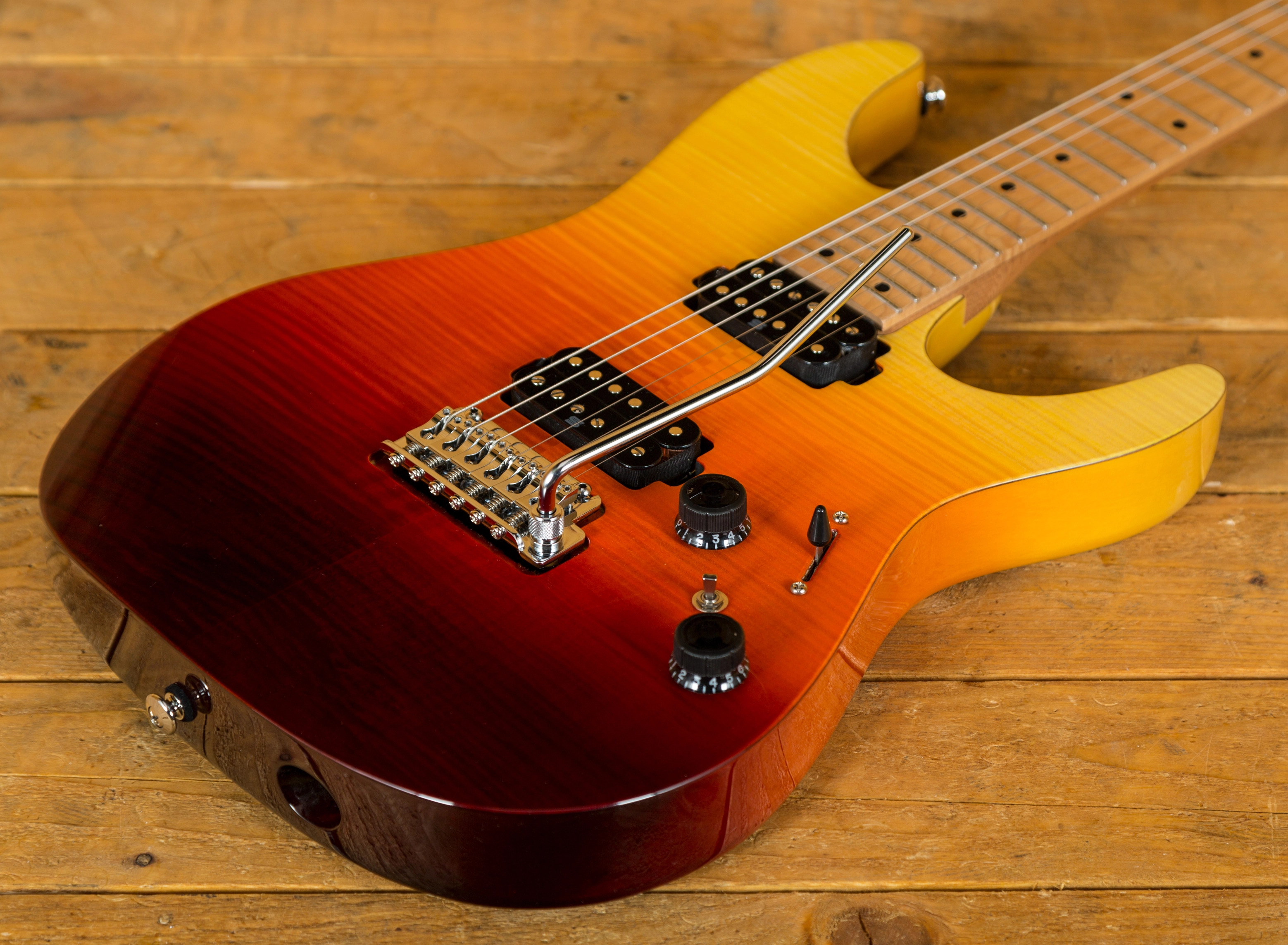 Ibanez 2018 Premium AZ242F Tequila Sunrise Gradiation Peach Guitars