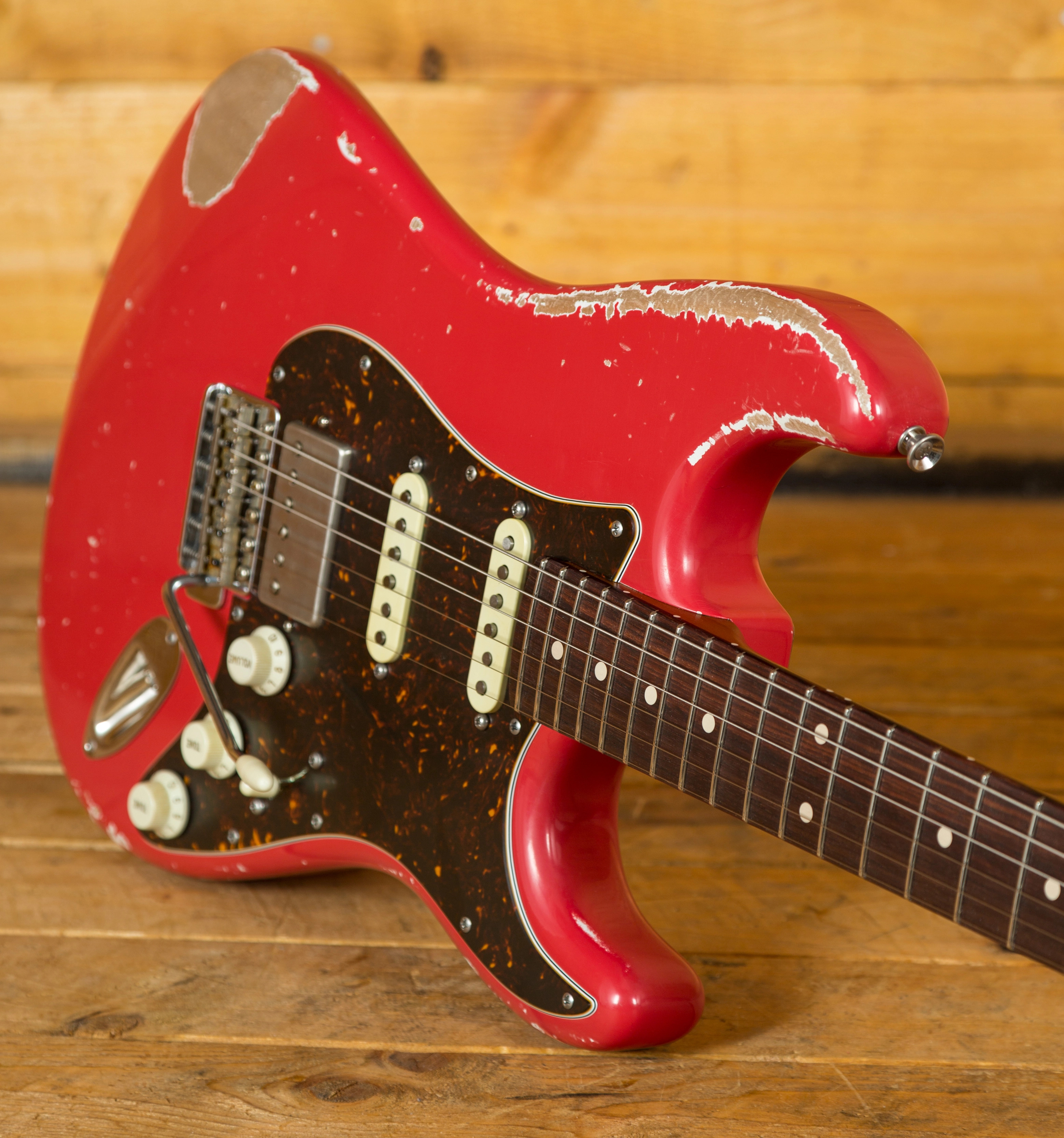 Xotic California Classic XSC2 Fiesta Red Heavy Aged Peach Guitars