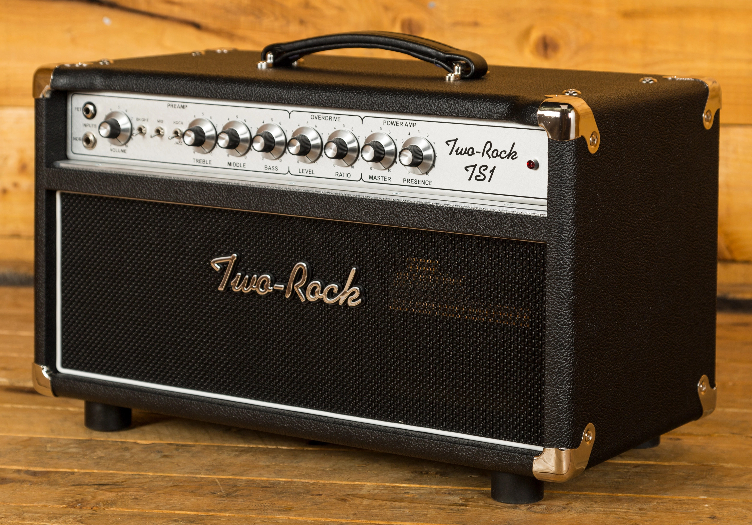 TwoRock TS1 Tone Secret 50 Watt Head Silver Panel & Knobs Peach Guitars