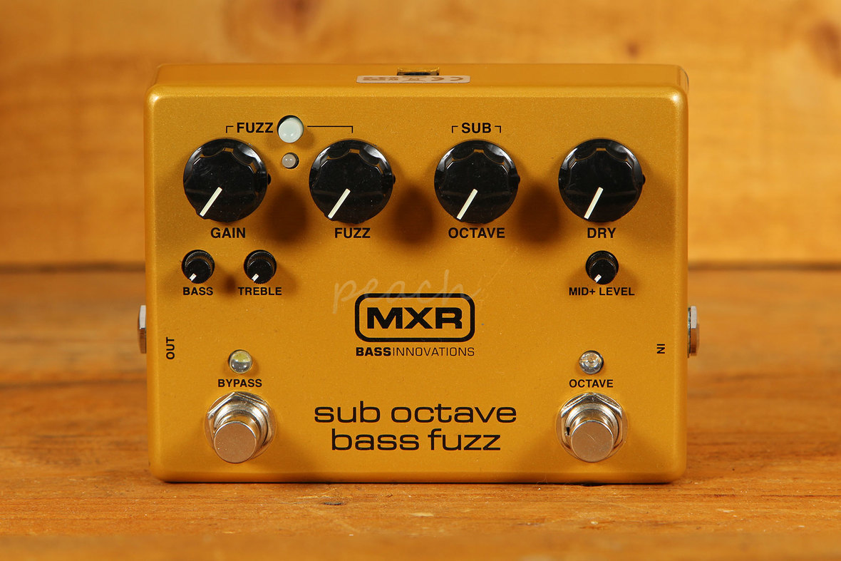 MXR Sub Octave Bass Fuzz Pedal Peach Guitars