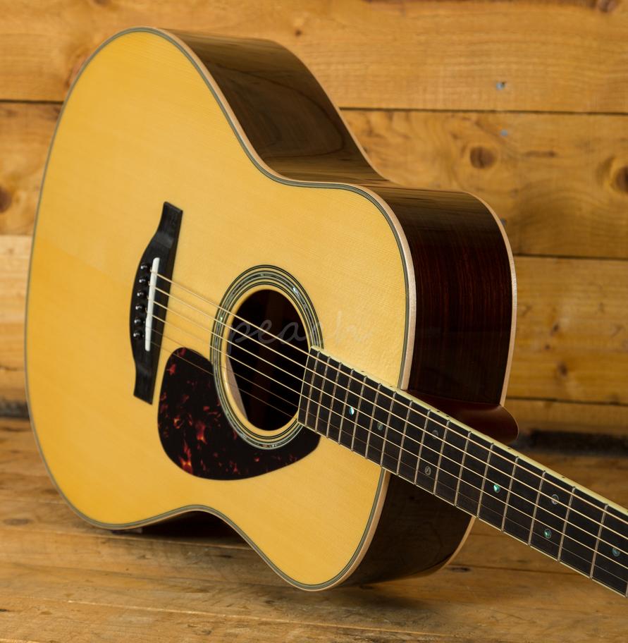 Yamaha Ll Are Acoustic Natural With Hard Gigbag Peach Guitars