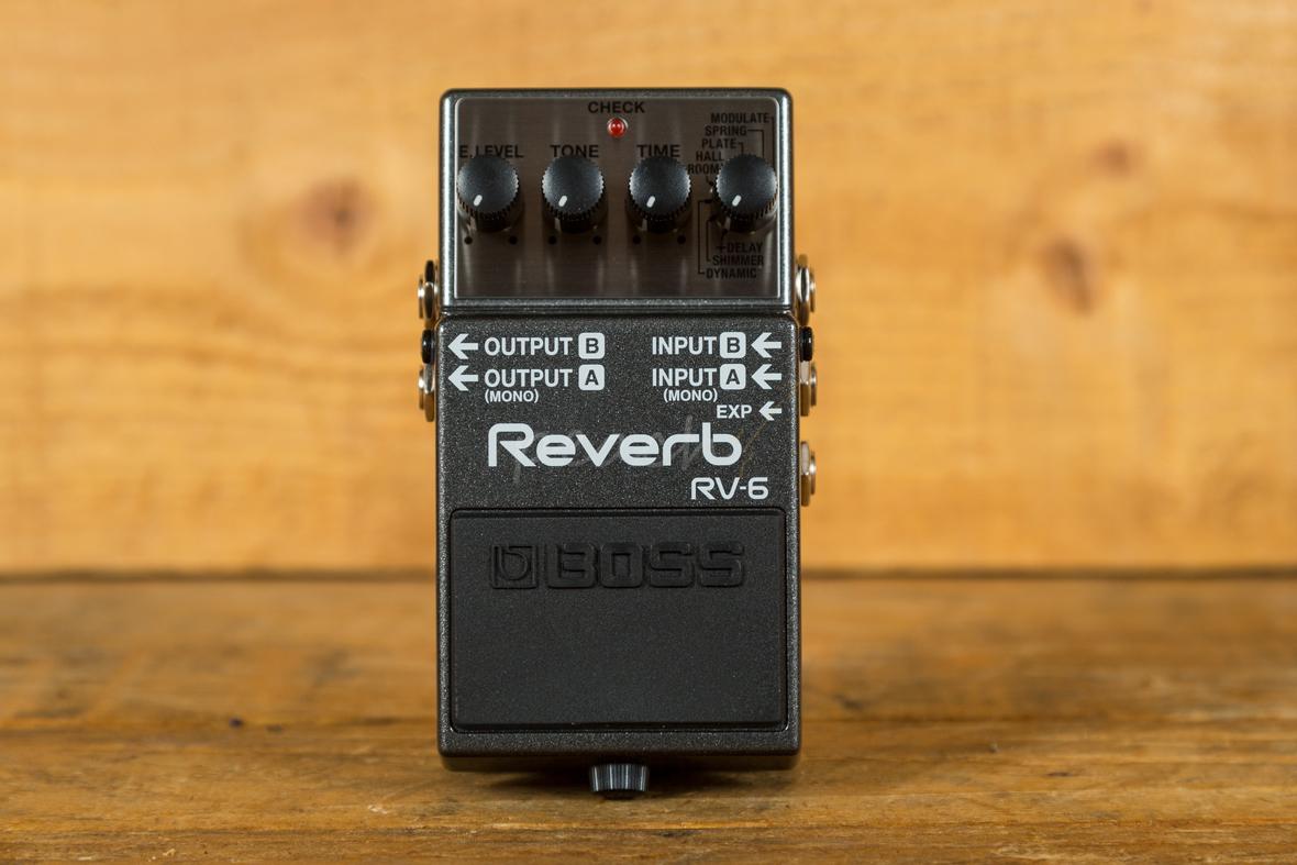 Boss RV-6 Digital Reverb Pedal - Peach Guitars