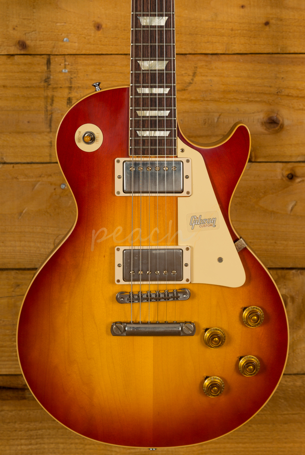 Gibson Custom 58 Les Paul Standard M2m Washed Cherry Vos Peach Guitars 5432