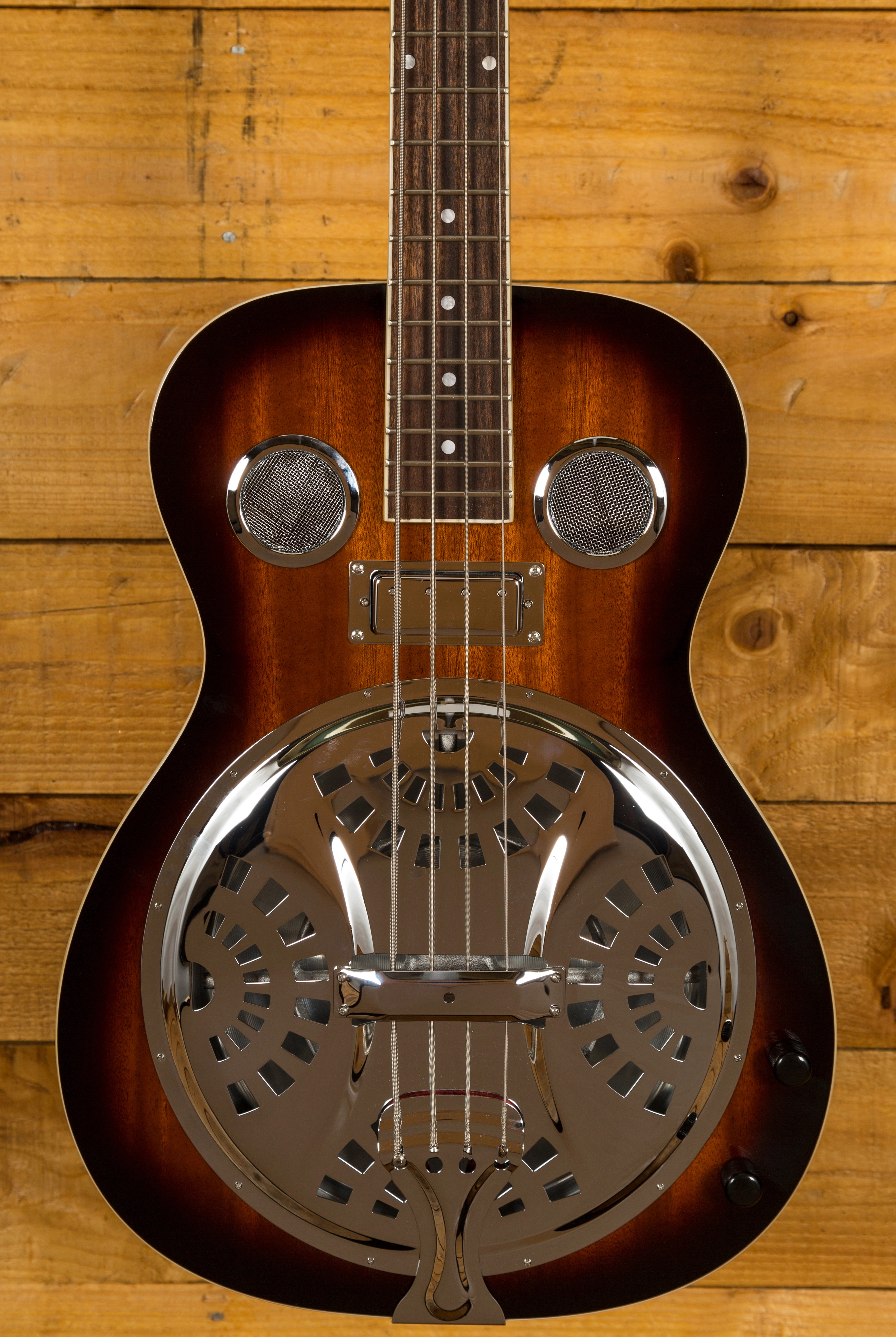 Gold Tone Paul Beard Resonator Bass Peach Guitars
