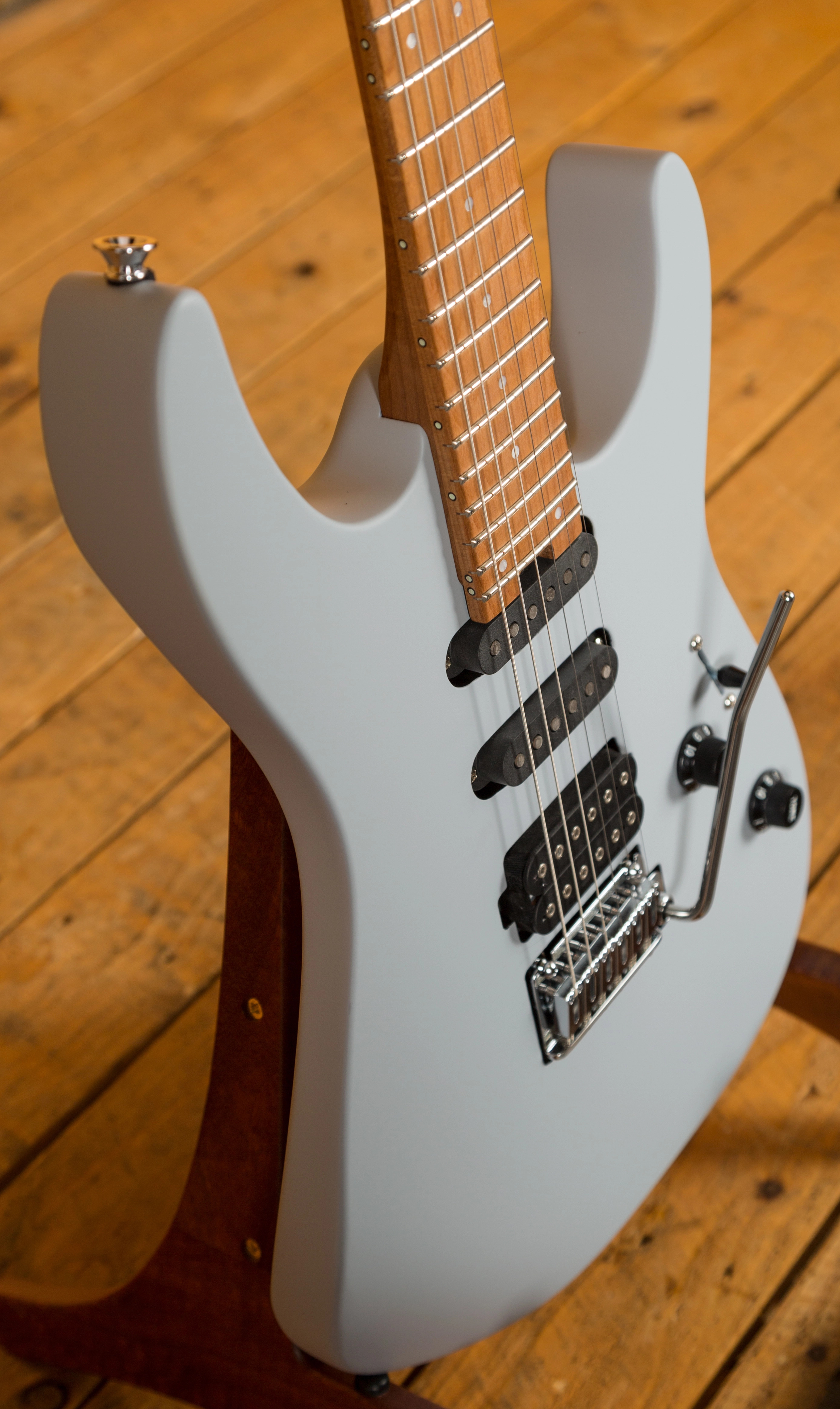 Charvel Pro Mod DK24 Dinky HSS 2PT Primer Grey Peach Guitars