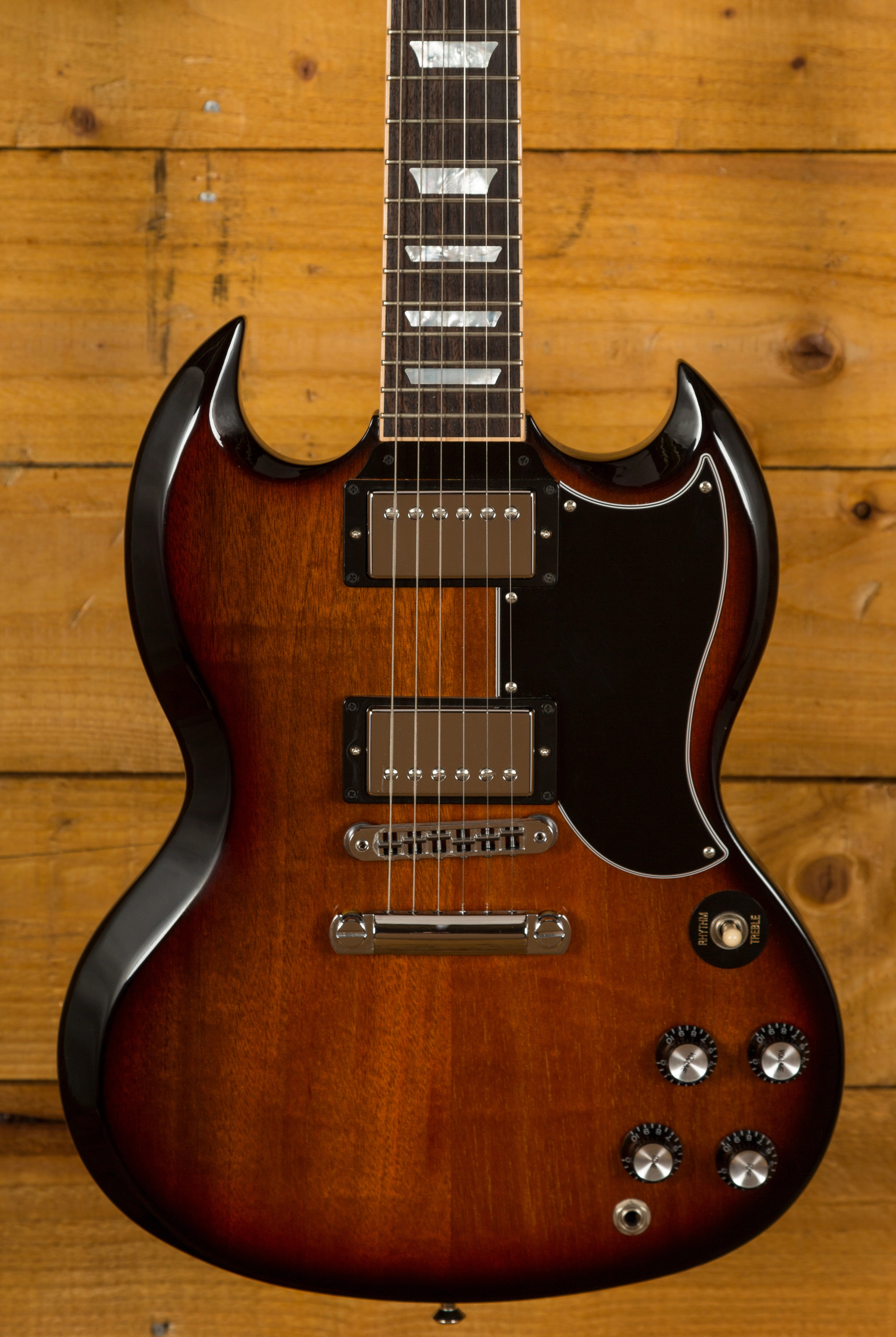 Gibson 2015 SG Standard Fireburst Used Peach Guitars