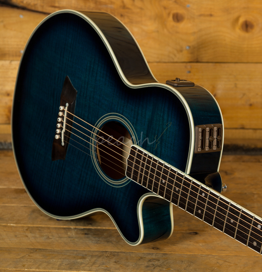 Takamine Dual EF591 Acoustic Guitar Used Peach Guitars