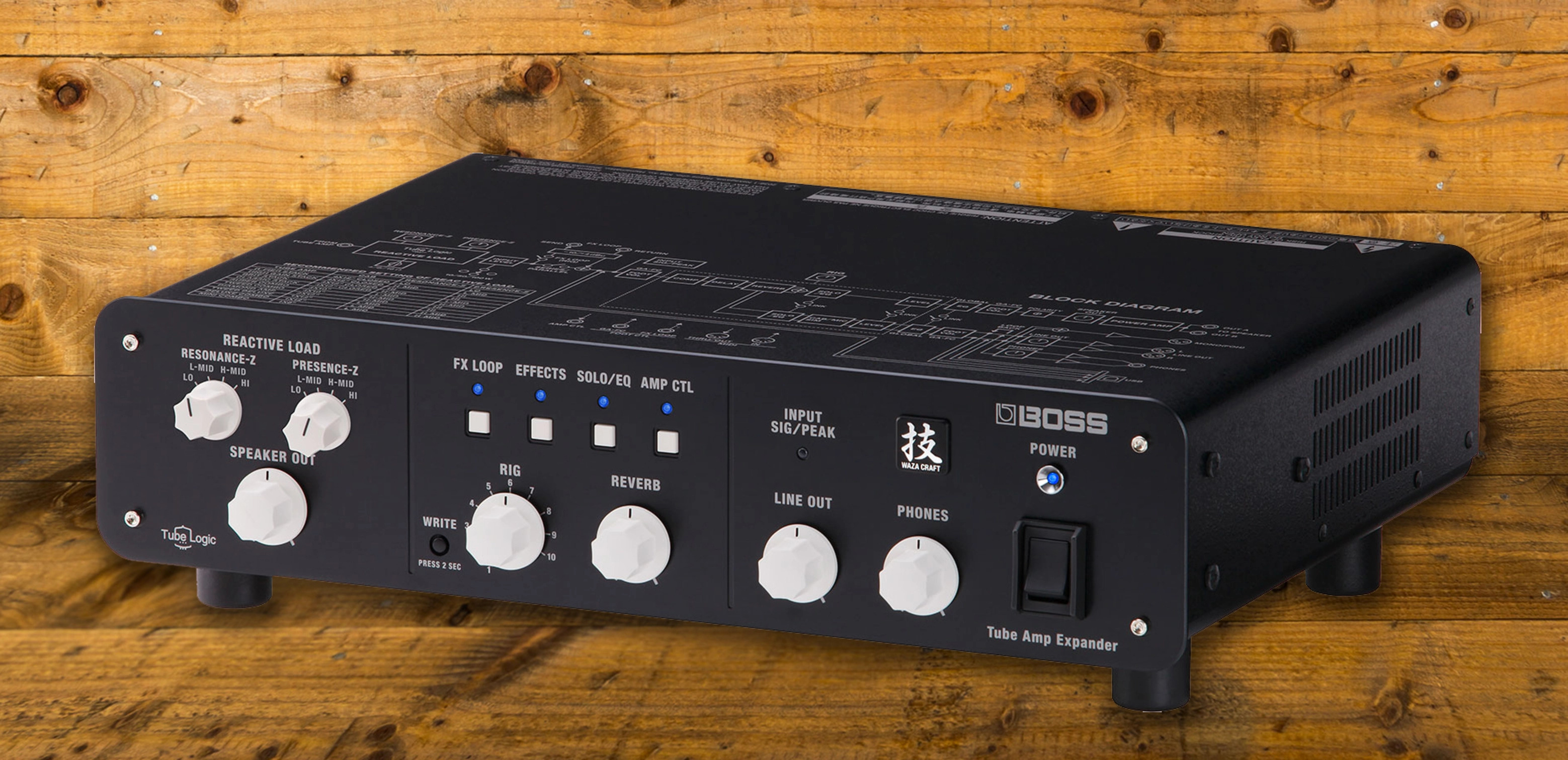 Boss Waza Tube Amp Expander Peach Guitars