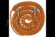 Bullet Cable 30ft Curly Lead Orange