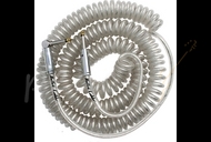 Bullet Cable 30ft Curly Cable Clear