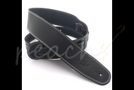 DSL SGE25-15-3 Leather 2.5" Black with Beige Stitching