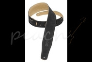 Levy's 2.5" Suede Leather Strap - Black MS26-BLK