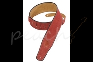 Levy's Suede Leather guitar strap - Burgandy MSS3-BRG