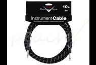 Fender Custom Shop 10ft Straight Instrument Cable Black Tweed